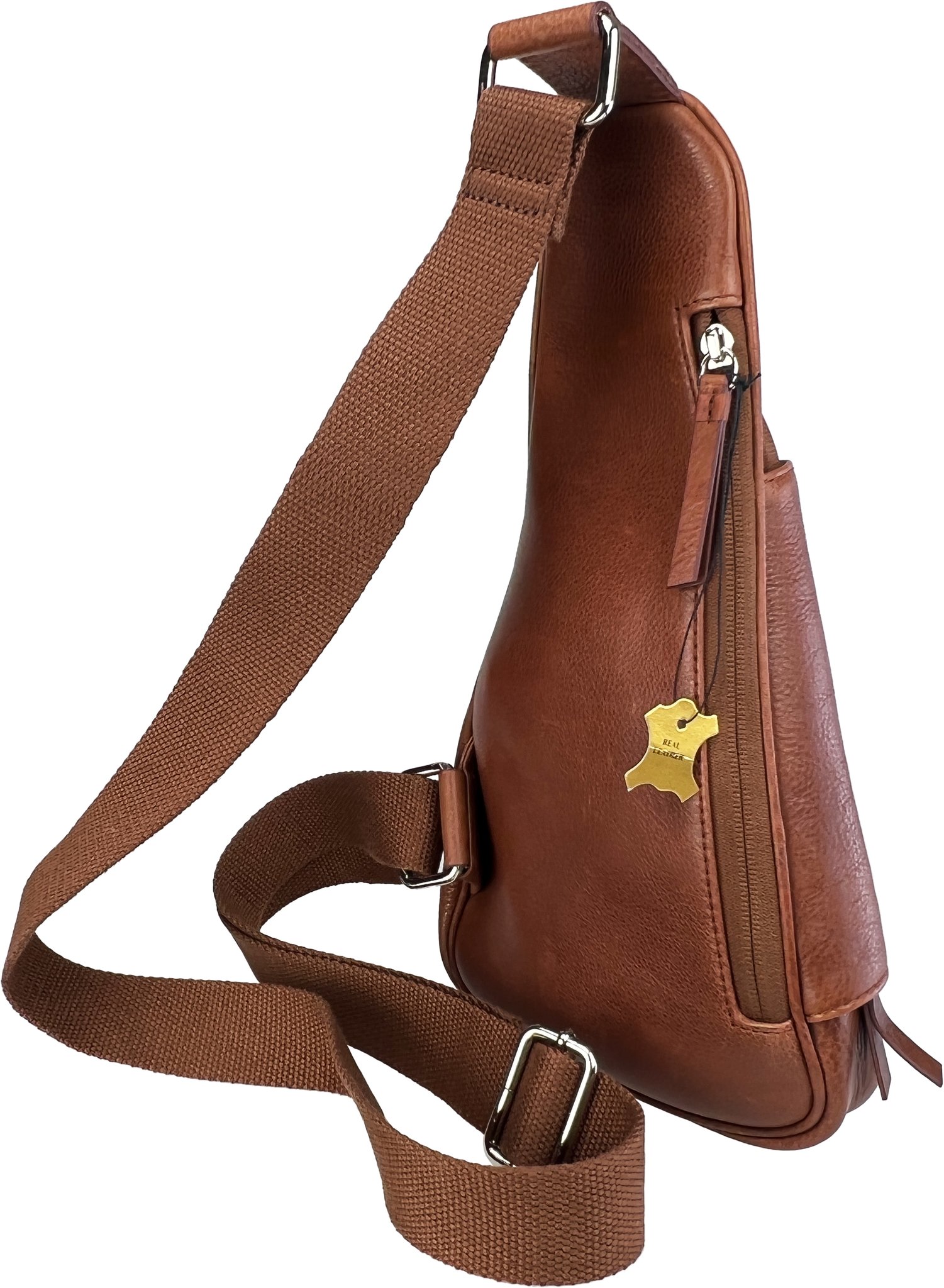 Passatore Pfeifentasche Body Bag Leder braun (639962) Rückseite