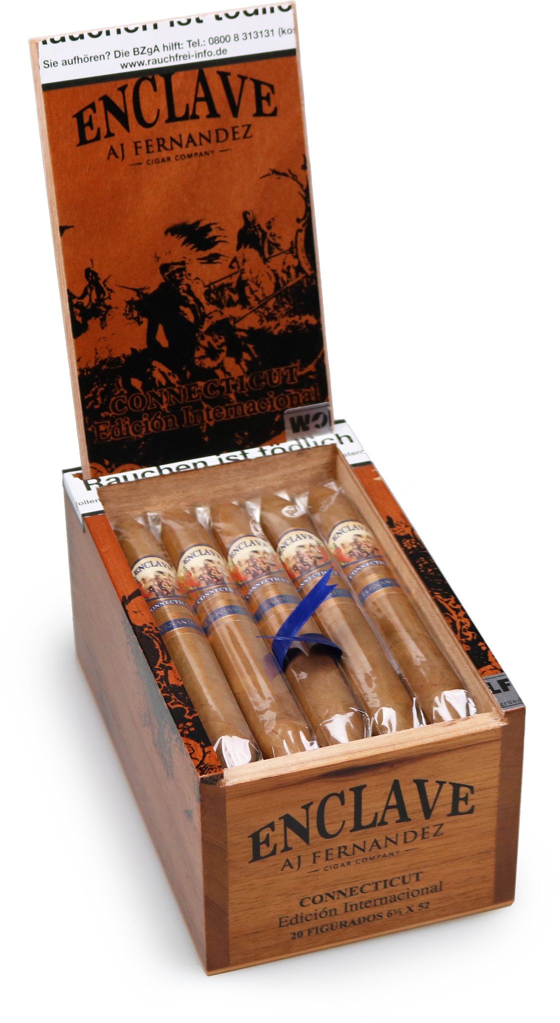 A.J. Fernandez Enclave Connecticut Figurado Kiste offen