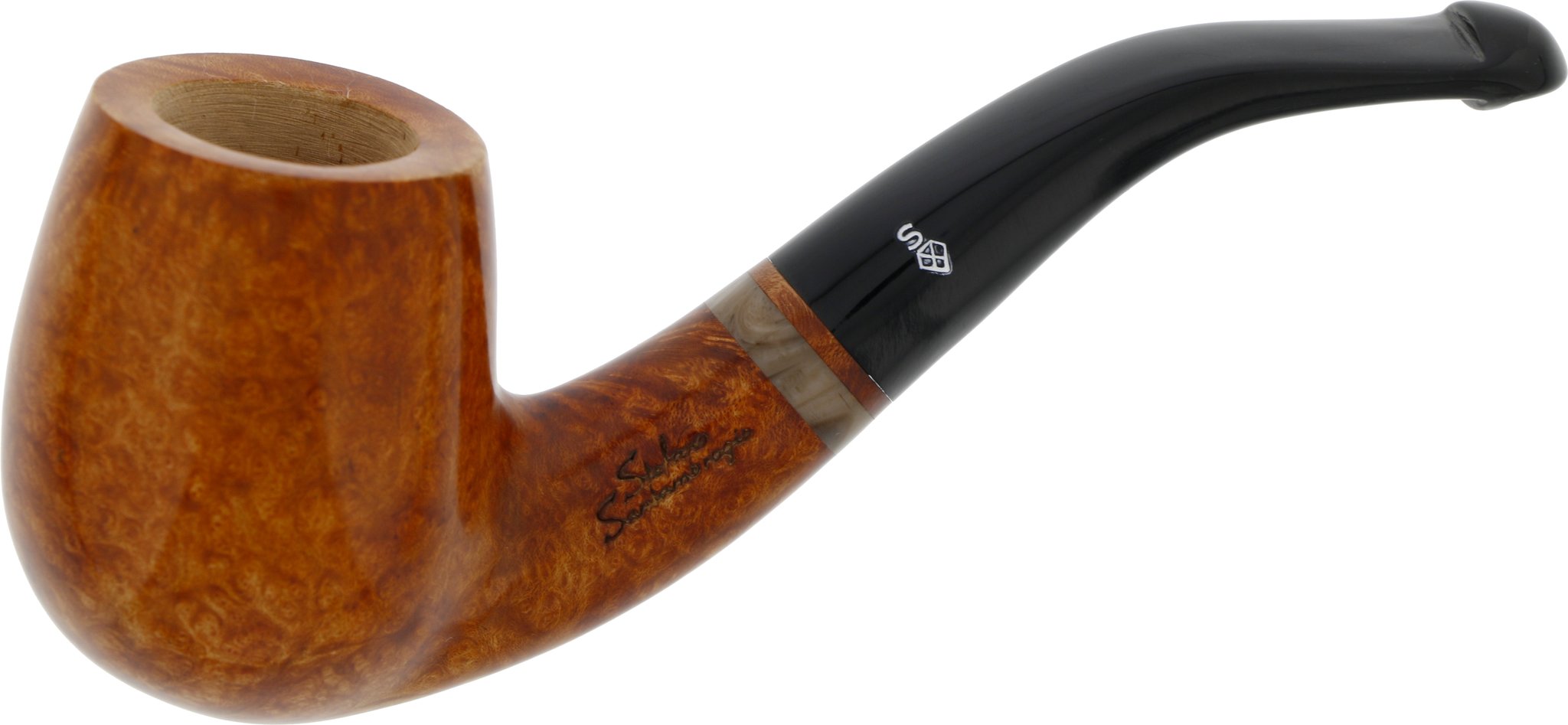 Santambrogio Pipes Pfeifen Bent Billiard No. 40 (Lippenbiss)