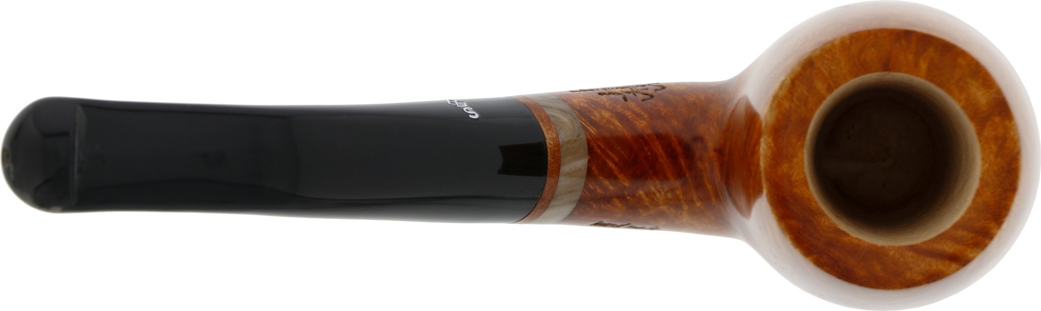 Santambrogio Pipes Pfeifen Bent Billiard No. 40 (Lippenbiss) Draufsicht