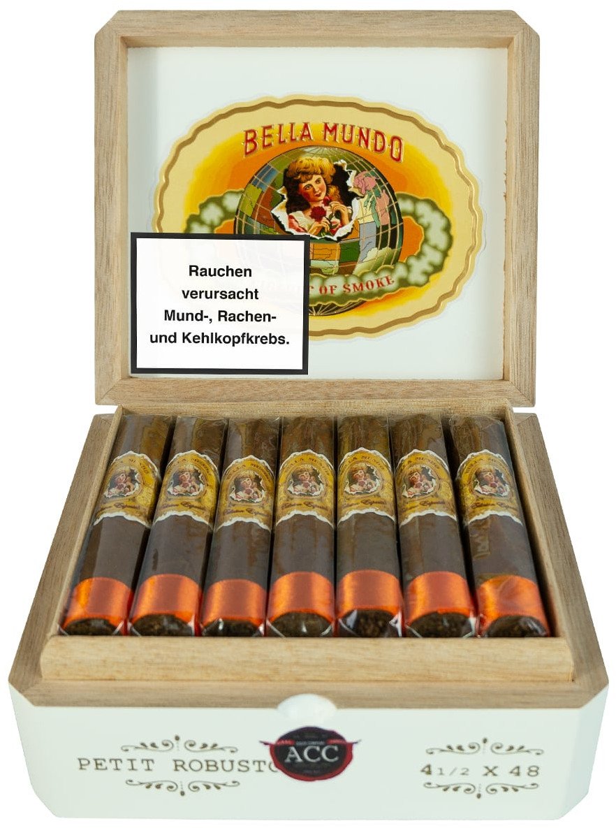 Bella Mundo Zigarren Petit Robusto Kiste offen