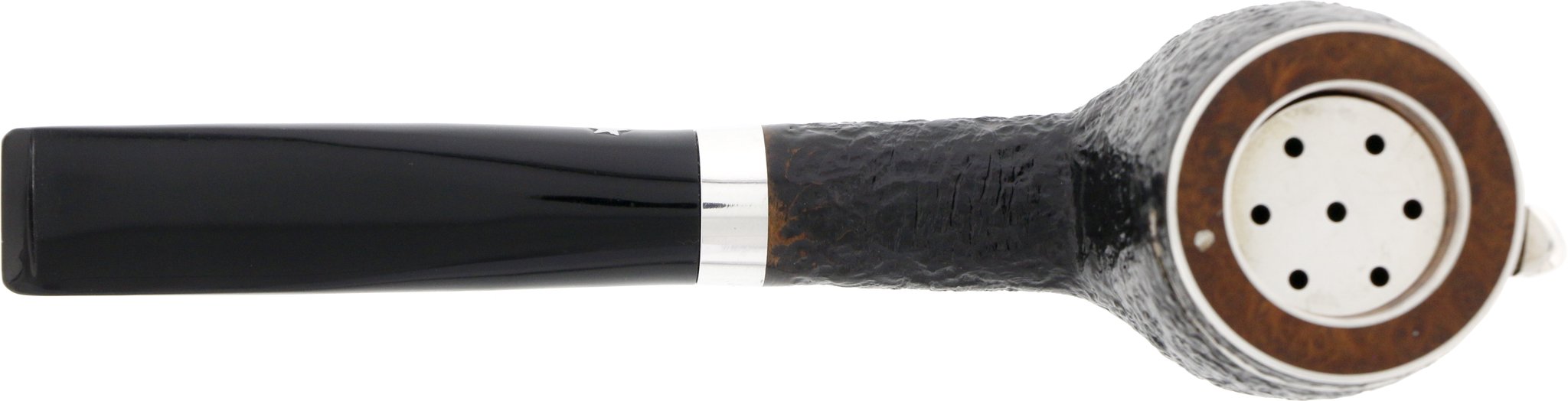 Brebbia Italia Deckelpfeifen sabbiato Nera Modell 110 Detailbild 3