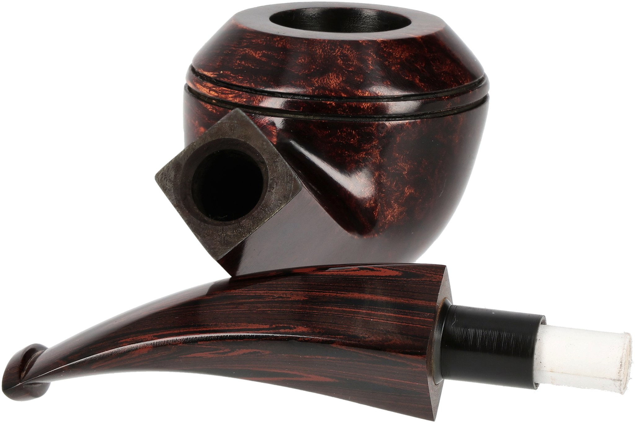 Dunhill Pipes Chestnut No. 4108F Bent Rhodesian (Nr. 658) (2024)_05