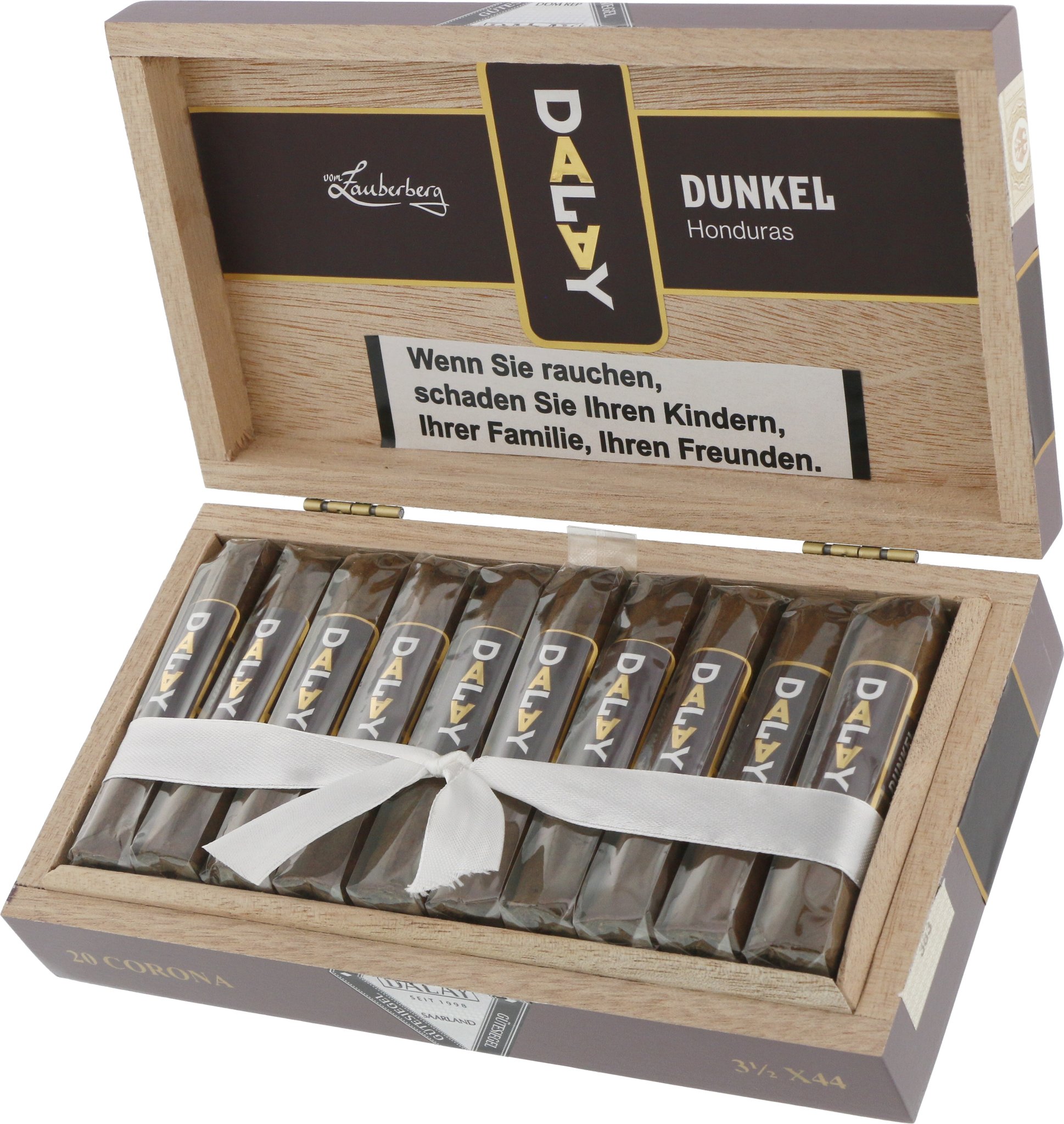 Dalay Dunkel Honduras Corona Kiste offen