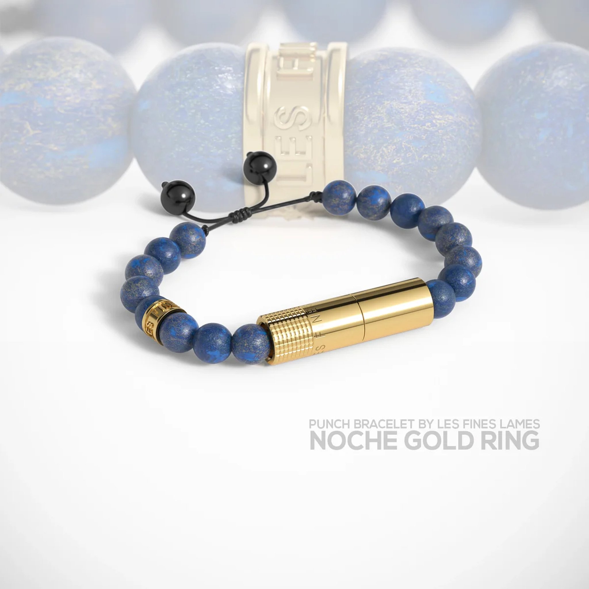Les Fines Lames Punch Bracelets Noche Gold Ring_02