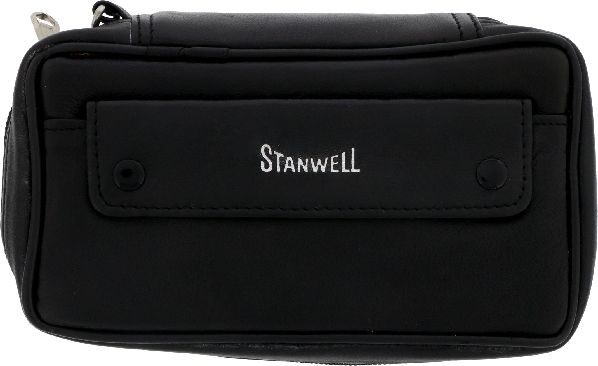 Stanwell Leder Etuis 2er Pfeifentasche mit Tabakfach