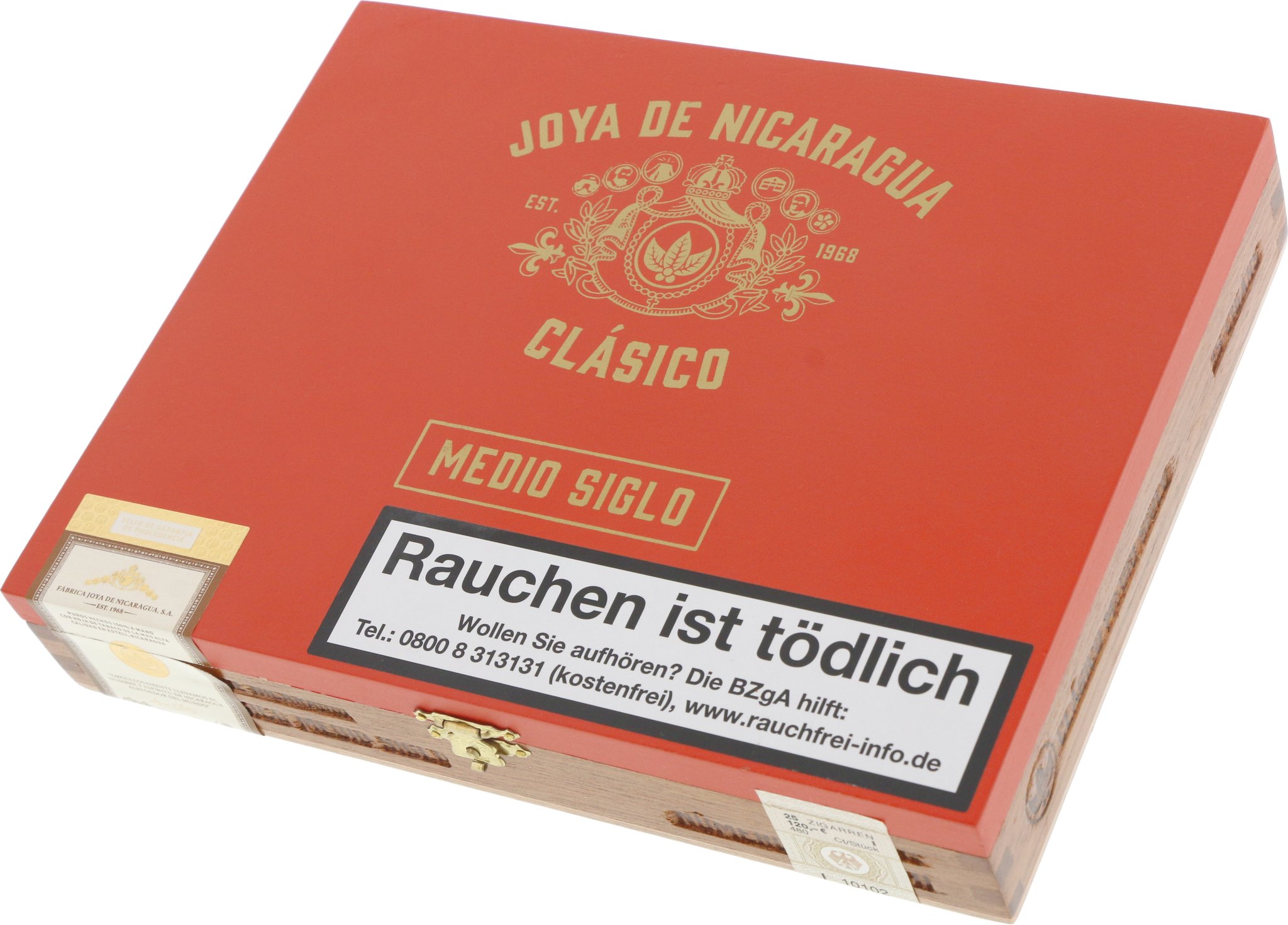 Joya de Nicaragua Clasico Medio Siglo Numero 6 Kiste