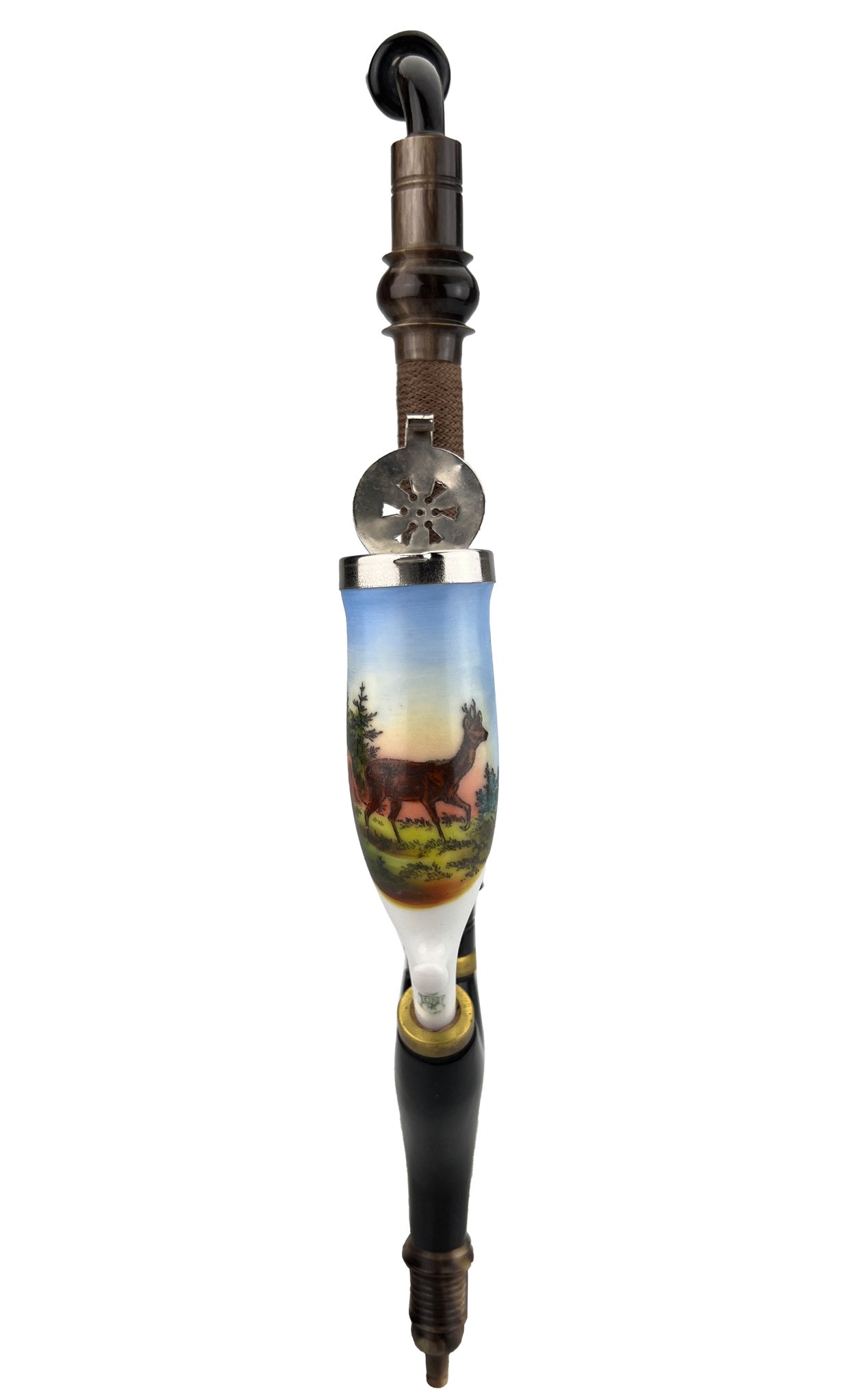 Old German Clay Pipes Porzellanpfeifen Jägermotiv Variante 9 Detailbild 2