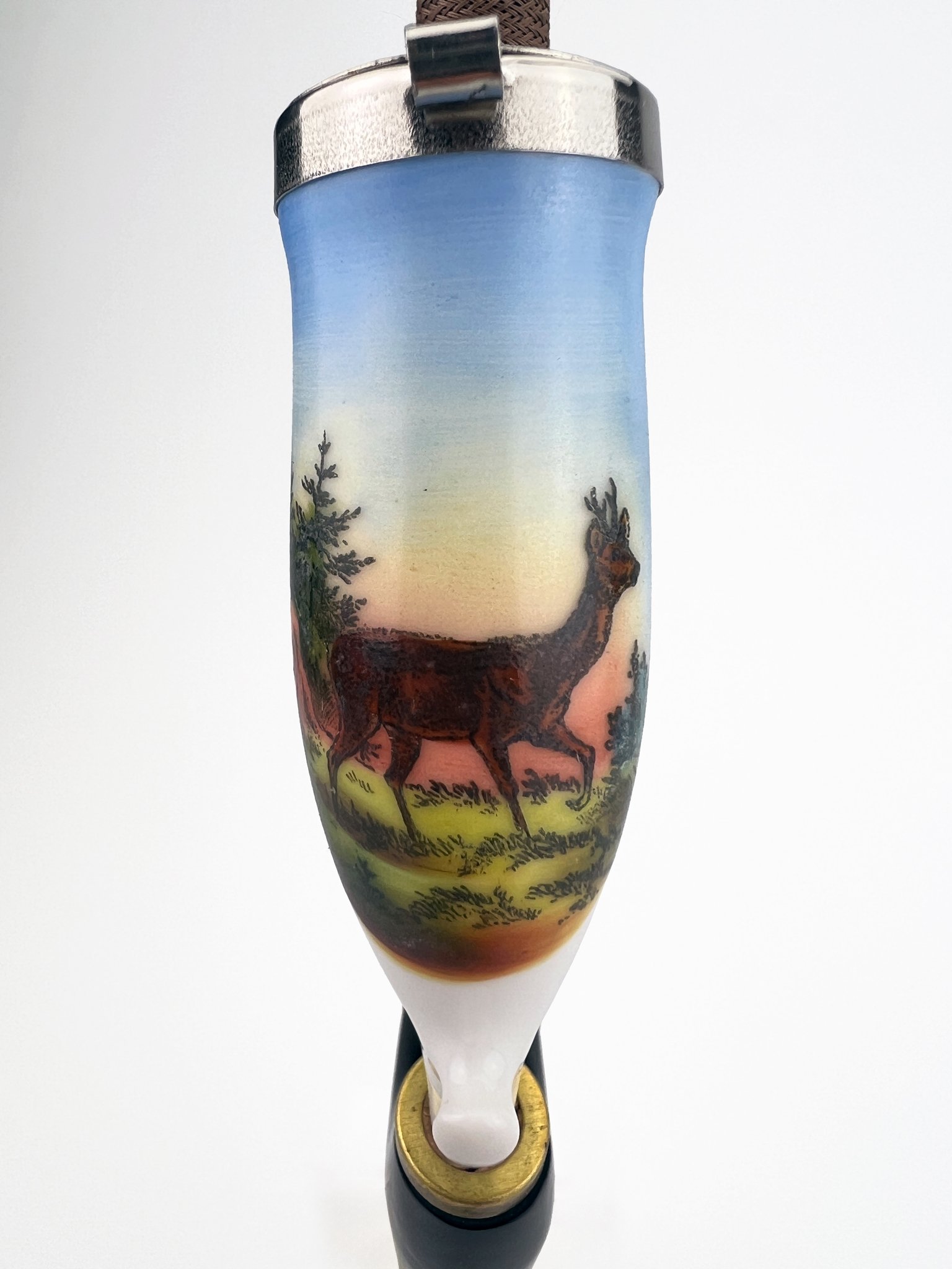 Old German Clay Pipes Porzellanpfeifen Jägermotiv Variante 9 Detailbild 3