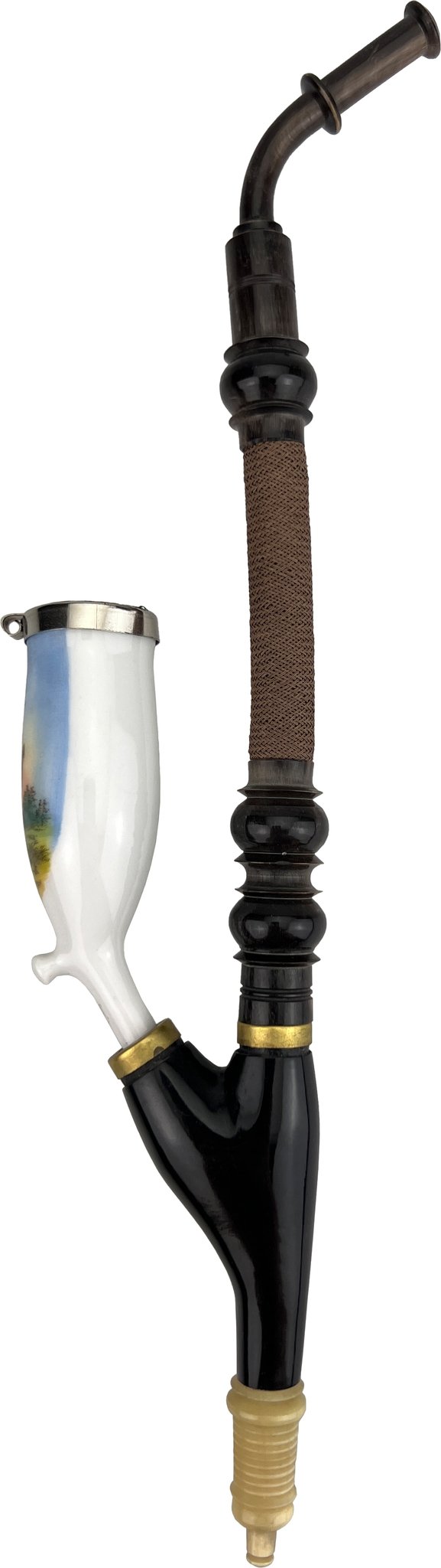 Old German Clay Pipes Porzellanpfeifen Jägermotiv Variante 11