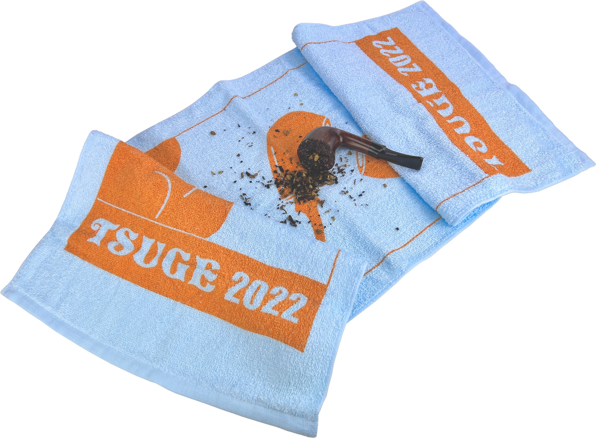 Tsuge Pfeifenstopf-Tuch mit Pfeife und Tabaak