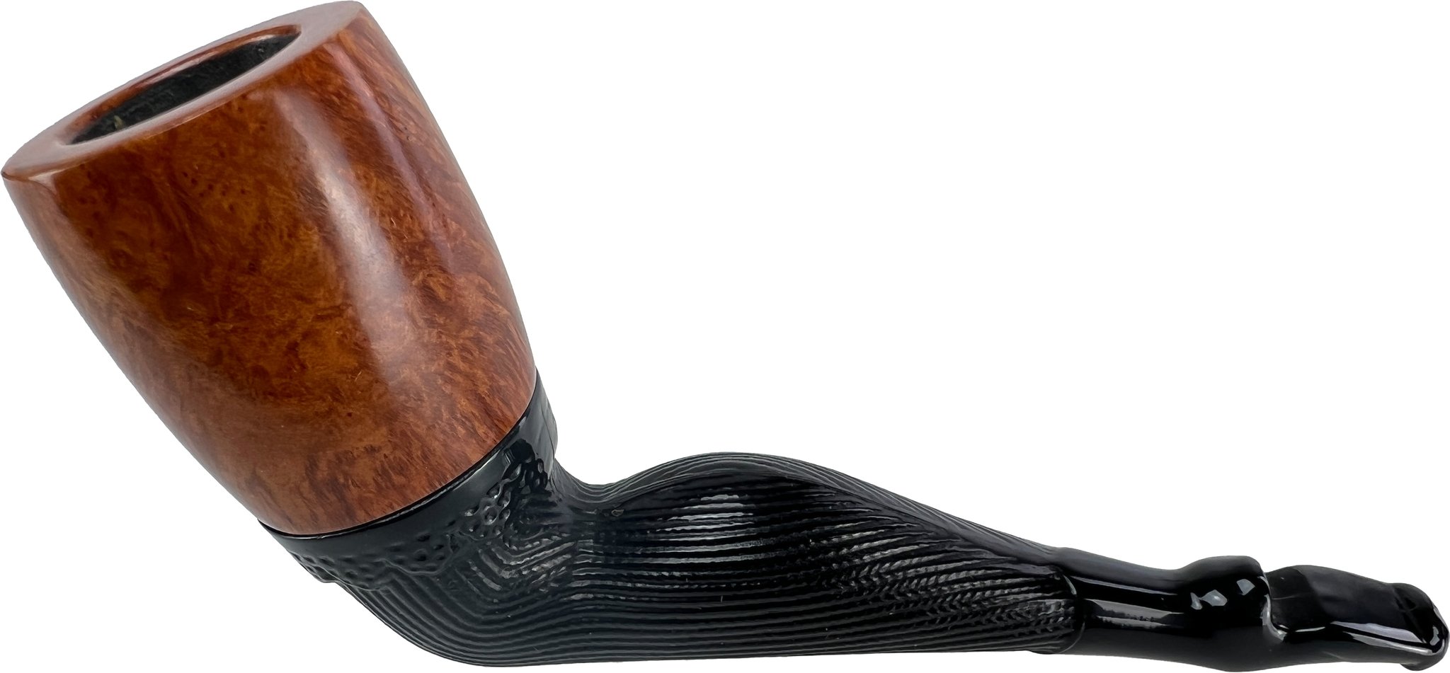 Old German Clay Pipes das Legendäre Frauenbein glatt mit Wechselkopf (interne Nr. 4)