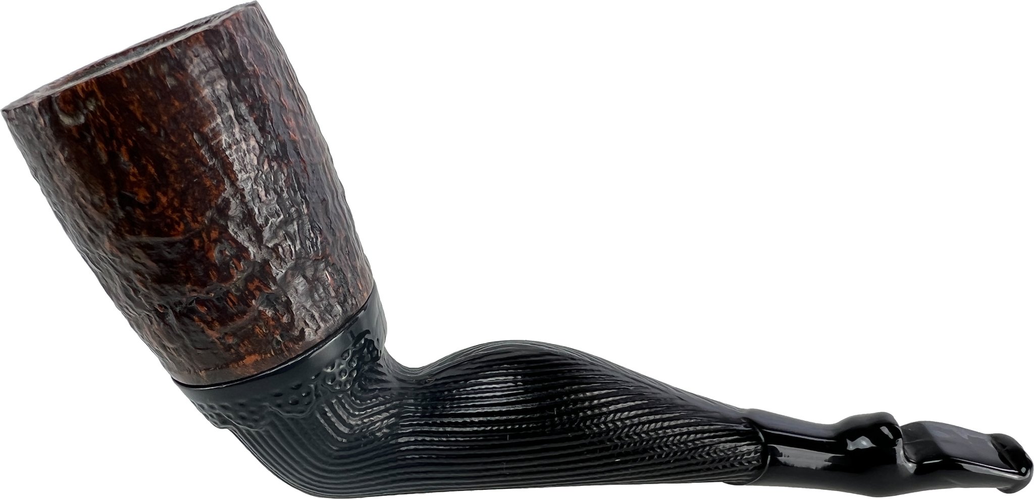 Old German Clay Pipes das Legendäre Frauenbein glatt mit Wechselkopf (interne Nr. 4)