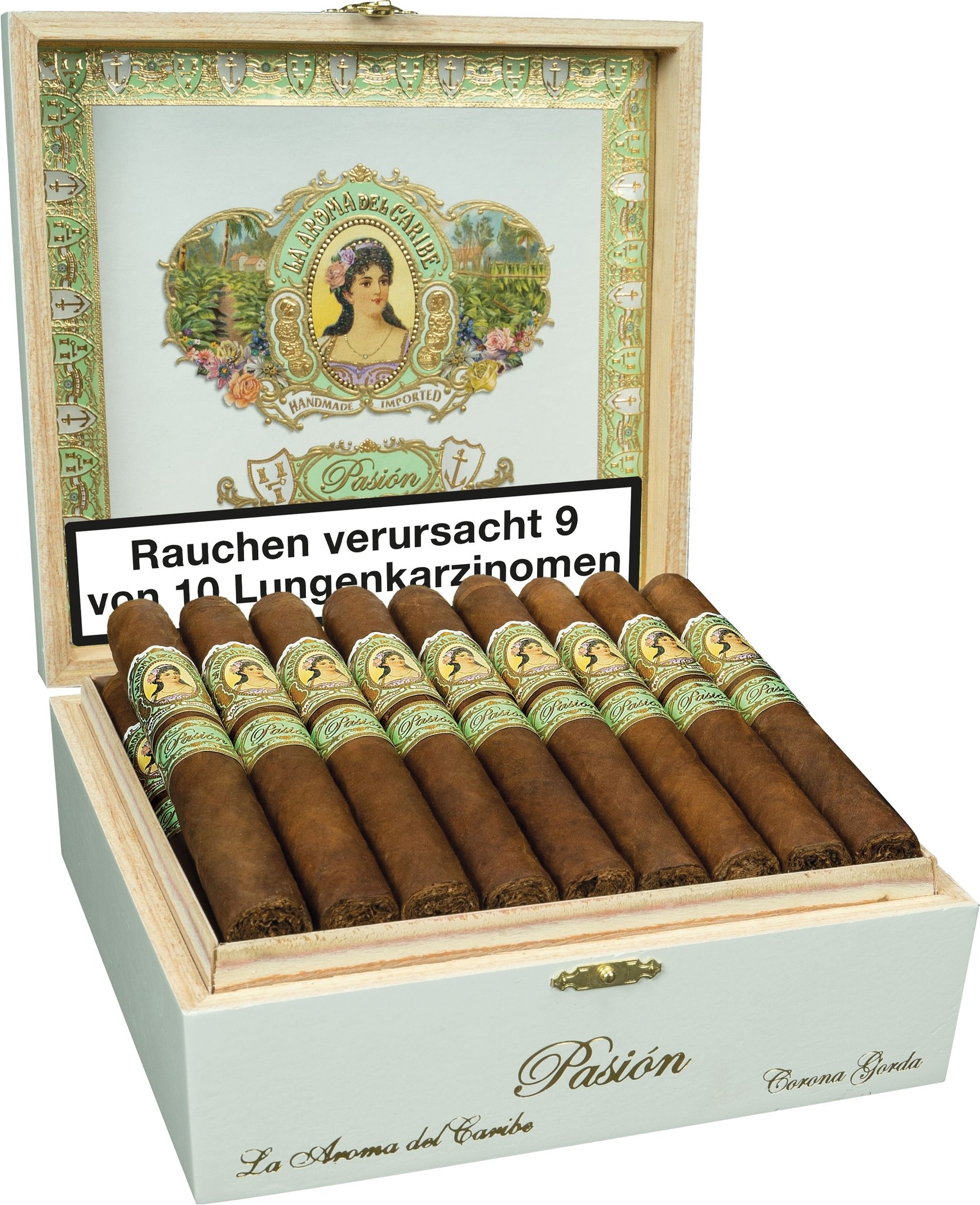 Corona Gorda Kiste offen