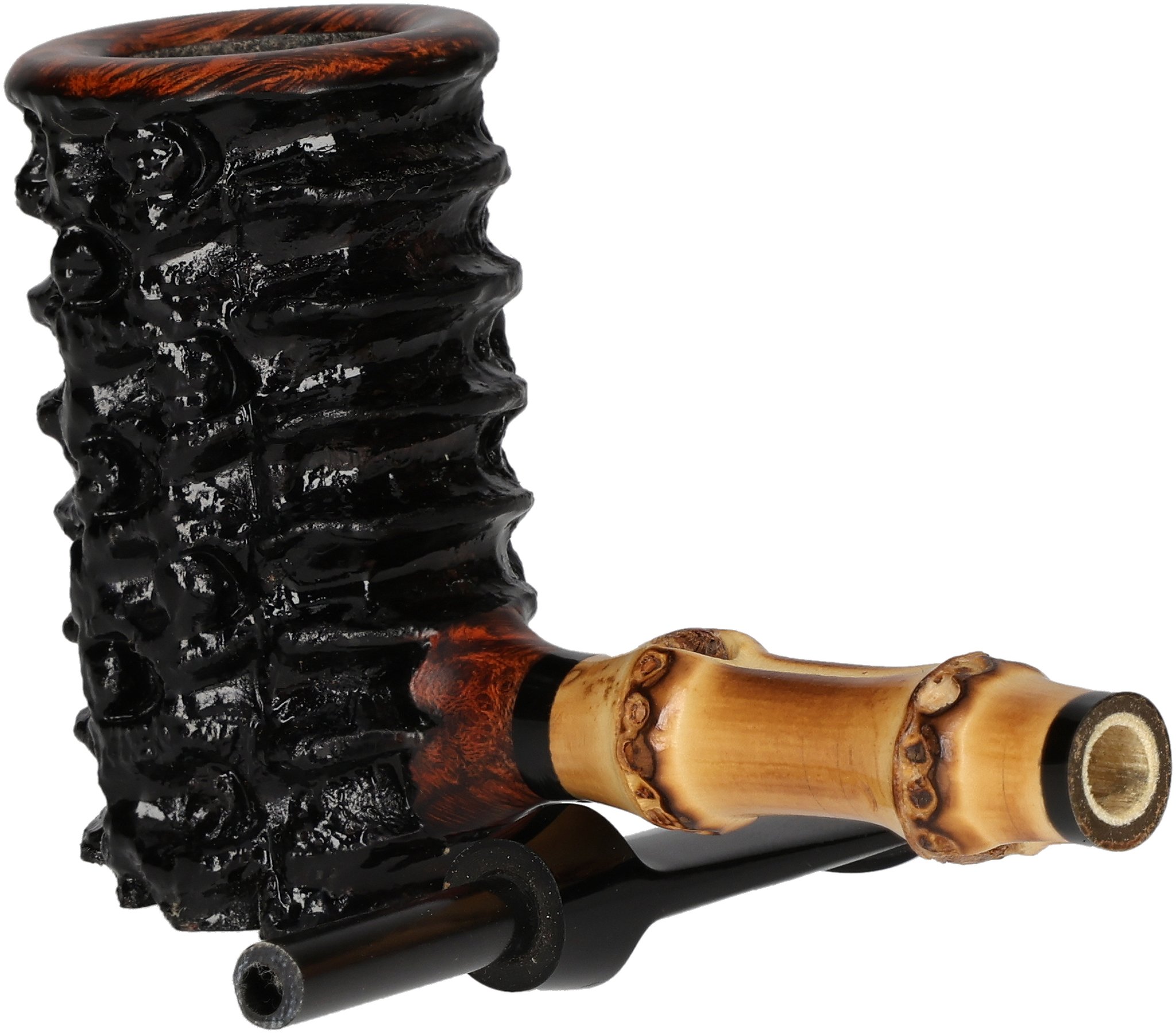 Tom Eltang Freehand Pfeifen Rustic Poker_06