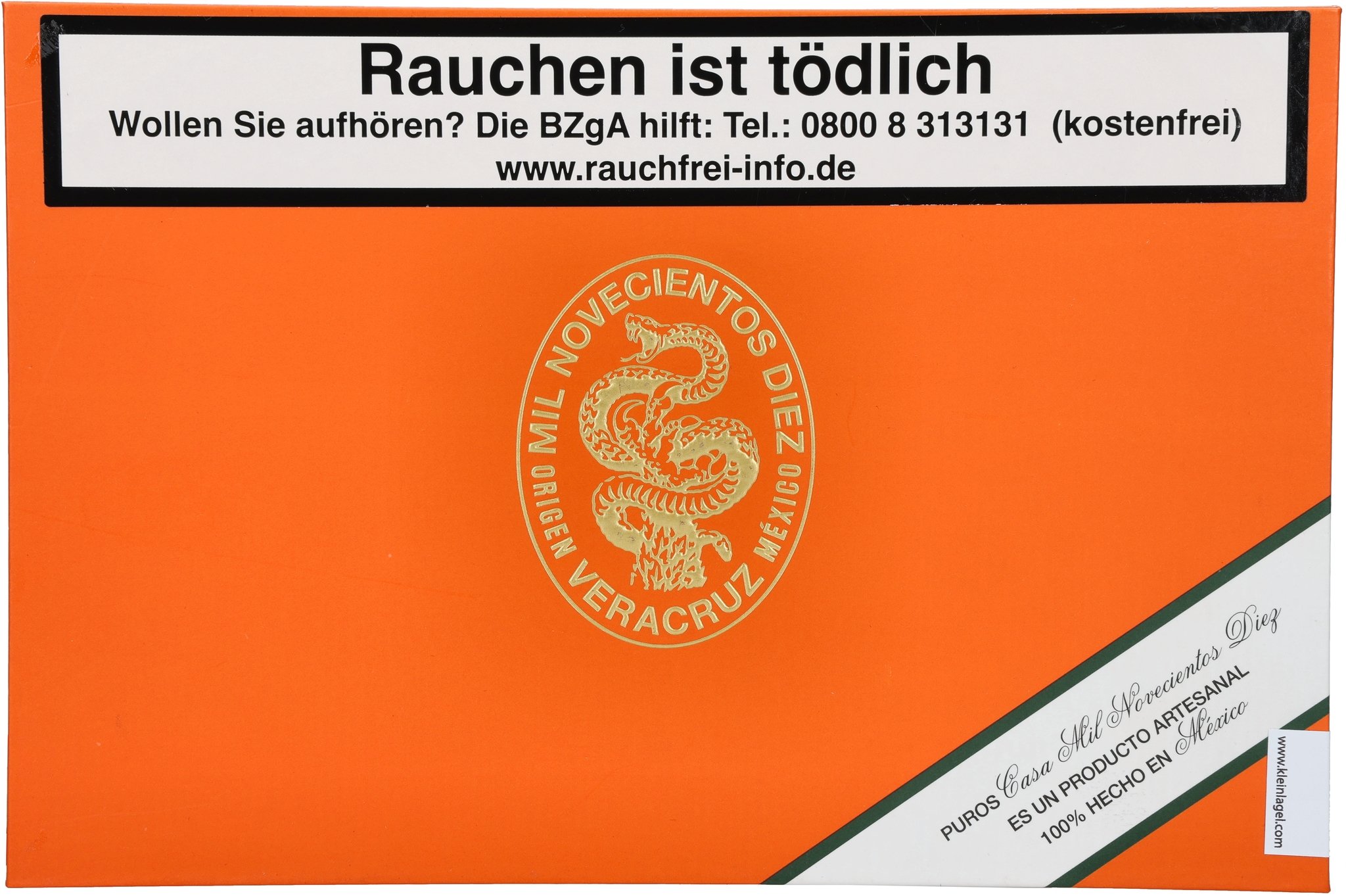 Cuchillo Parado 10er Kiste frontal