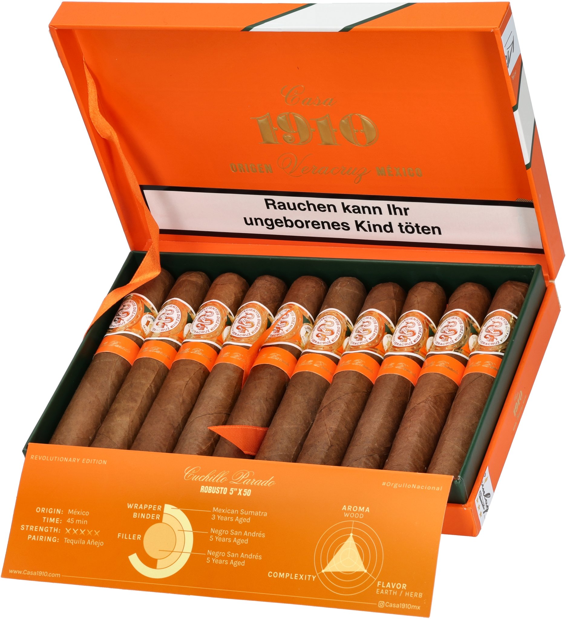 Cuchillo Parado 10er Kiste offen