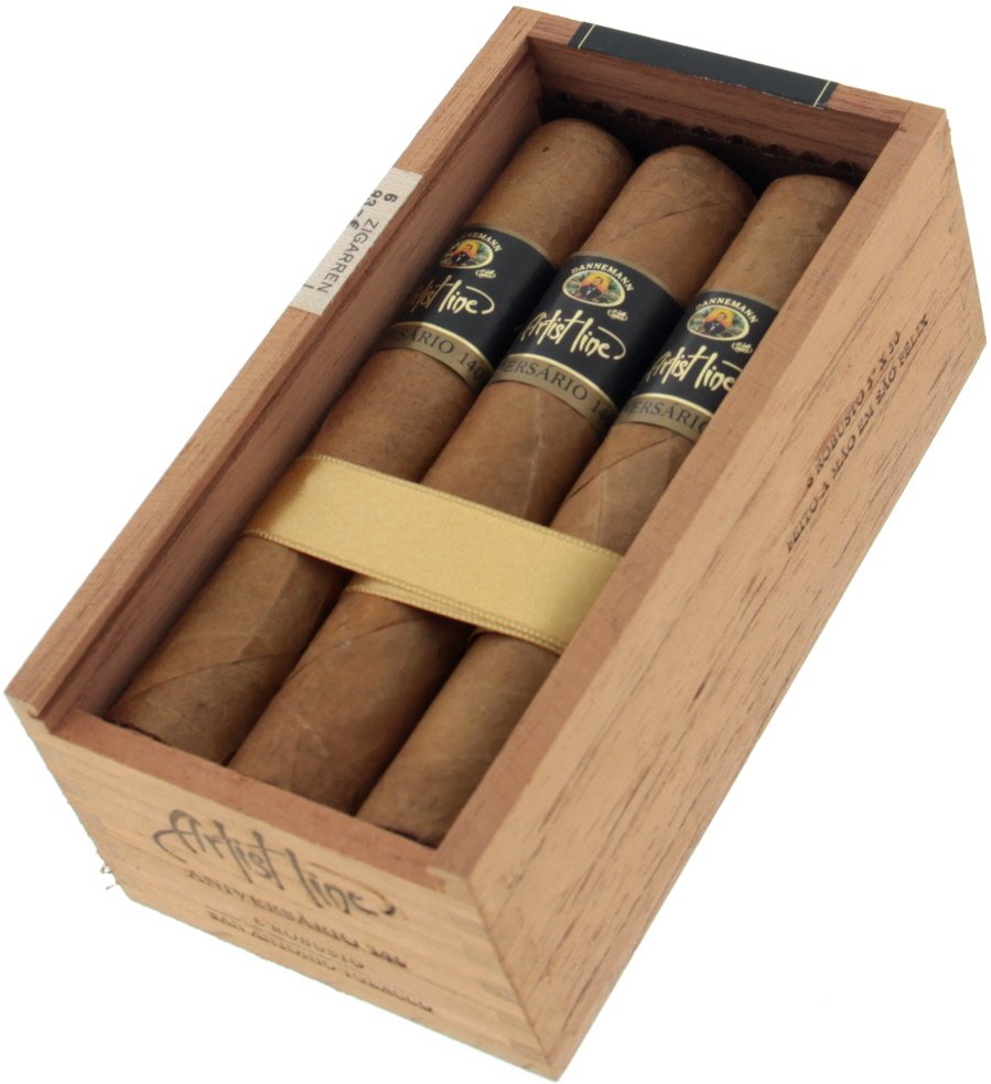 Dannemann Artist Line Reserva Mata Fina Robusto Aniversario 140 Kiste offen