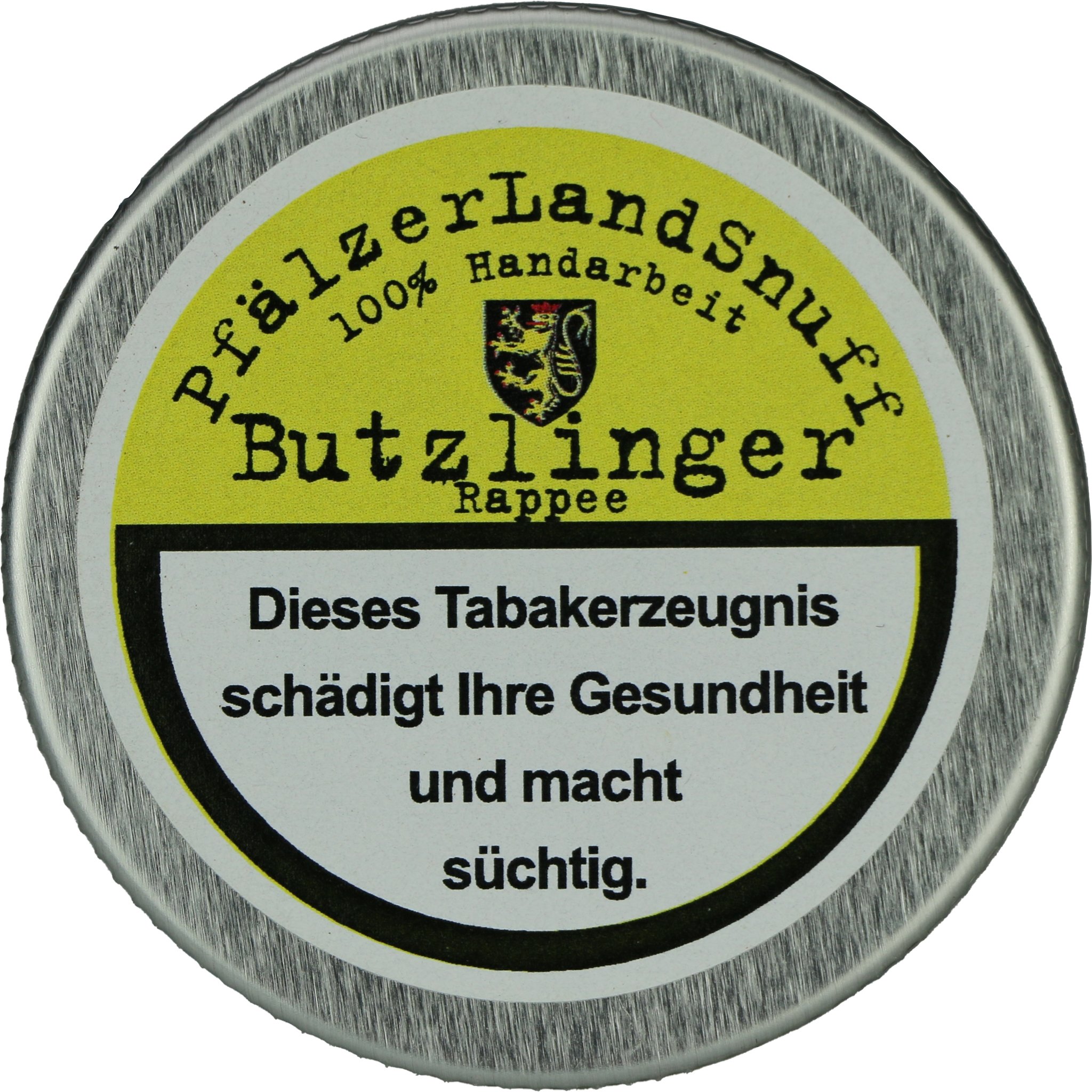 Pfälzer Landsnuff Schnupftabak Butzlinger (Rappee) 10g Dose