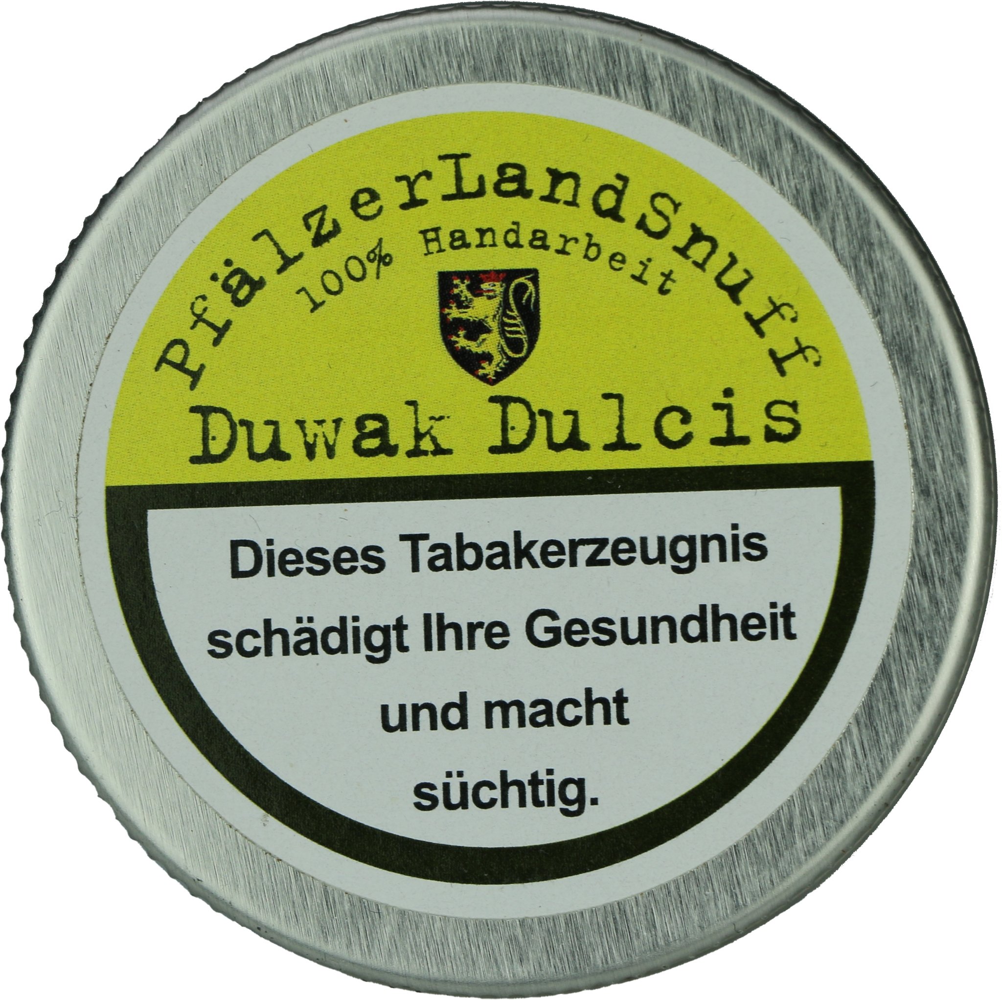 Pfälzer Landsnuff Schnupftabak Duwak Dulcis 10g Dose