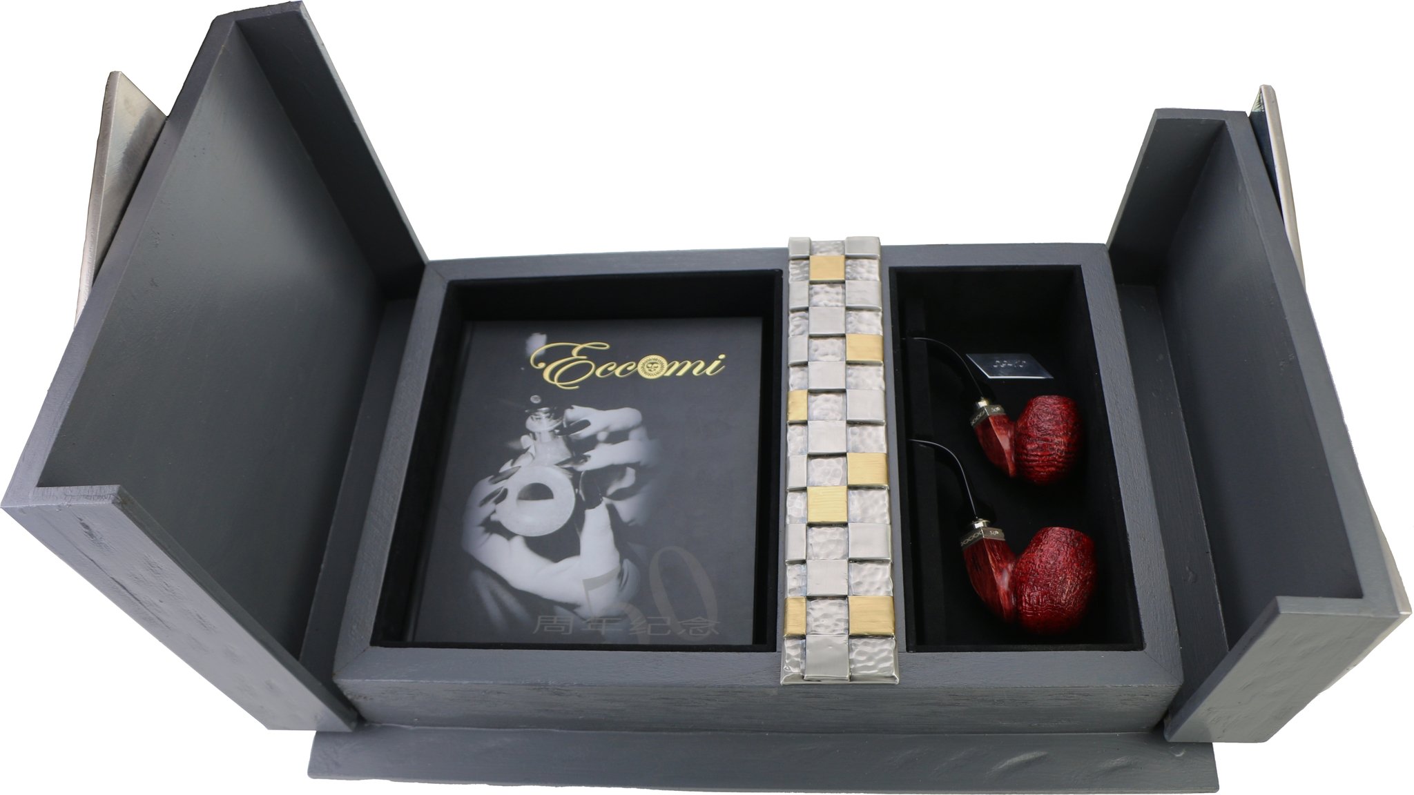 Mastro de Paja Limited Edition 2 Pfeifen im Schatulle mit buch (Chinesisches)