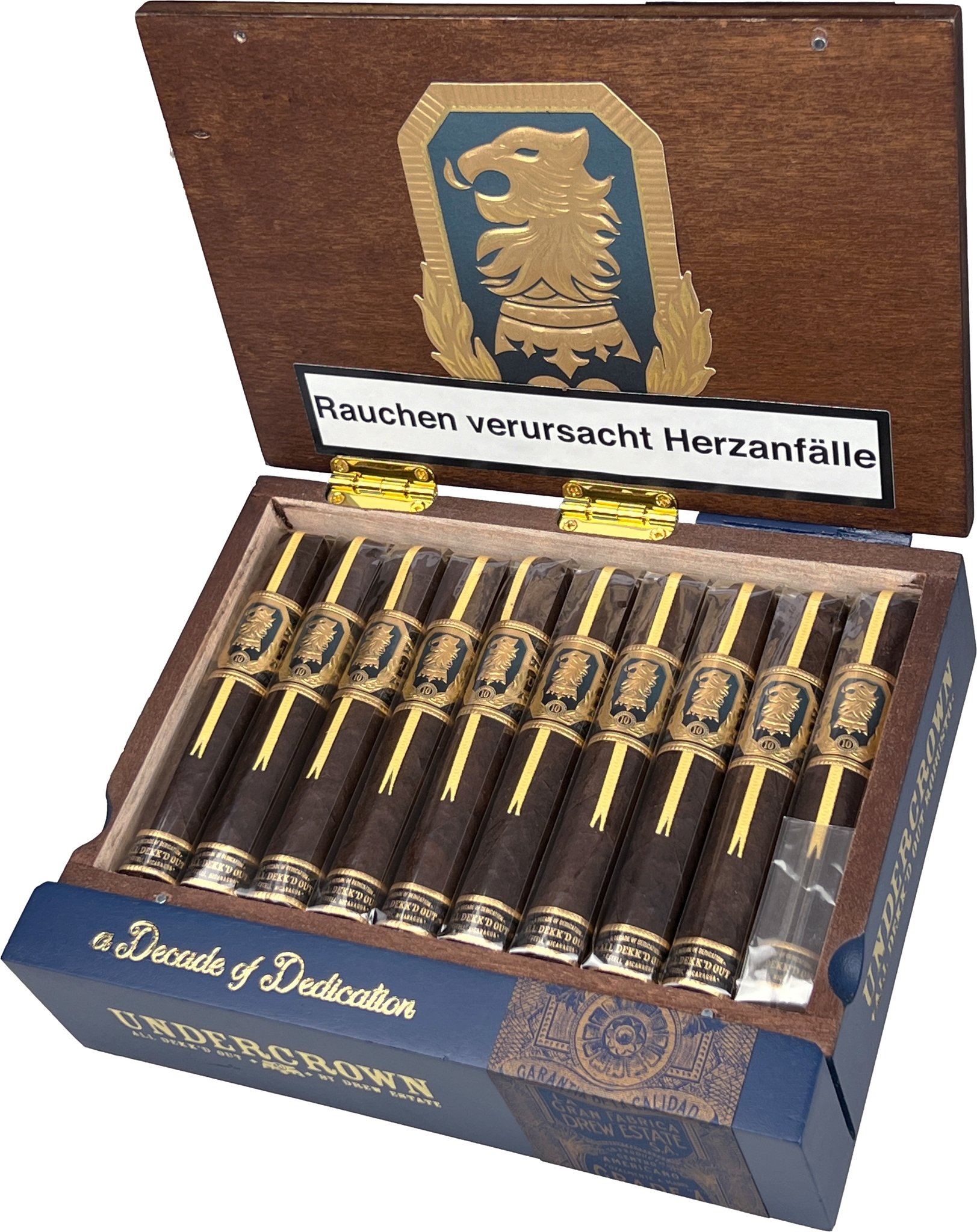 Undercrown 10 Robusto KIste offen