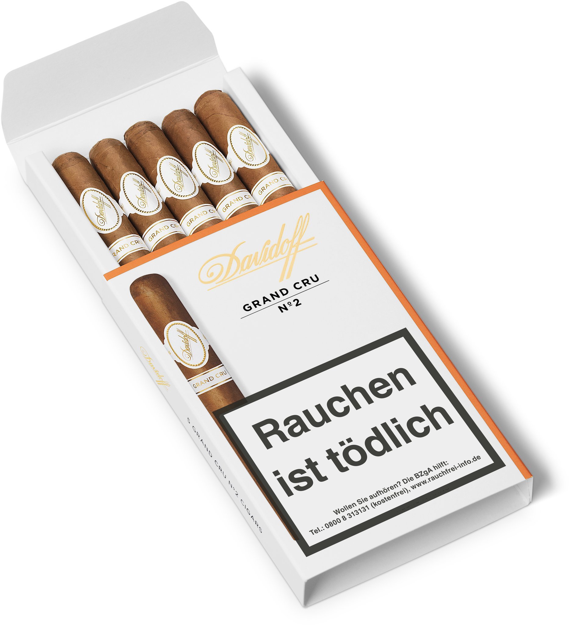Davidoff Grand Cru No. 2 5er Detailbild