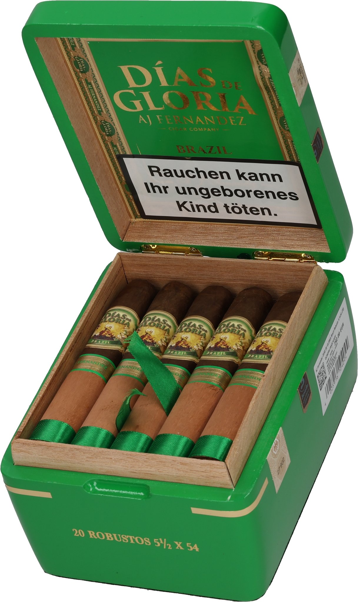 Dias de Gloria Brazil Robusto Kiste offen