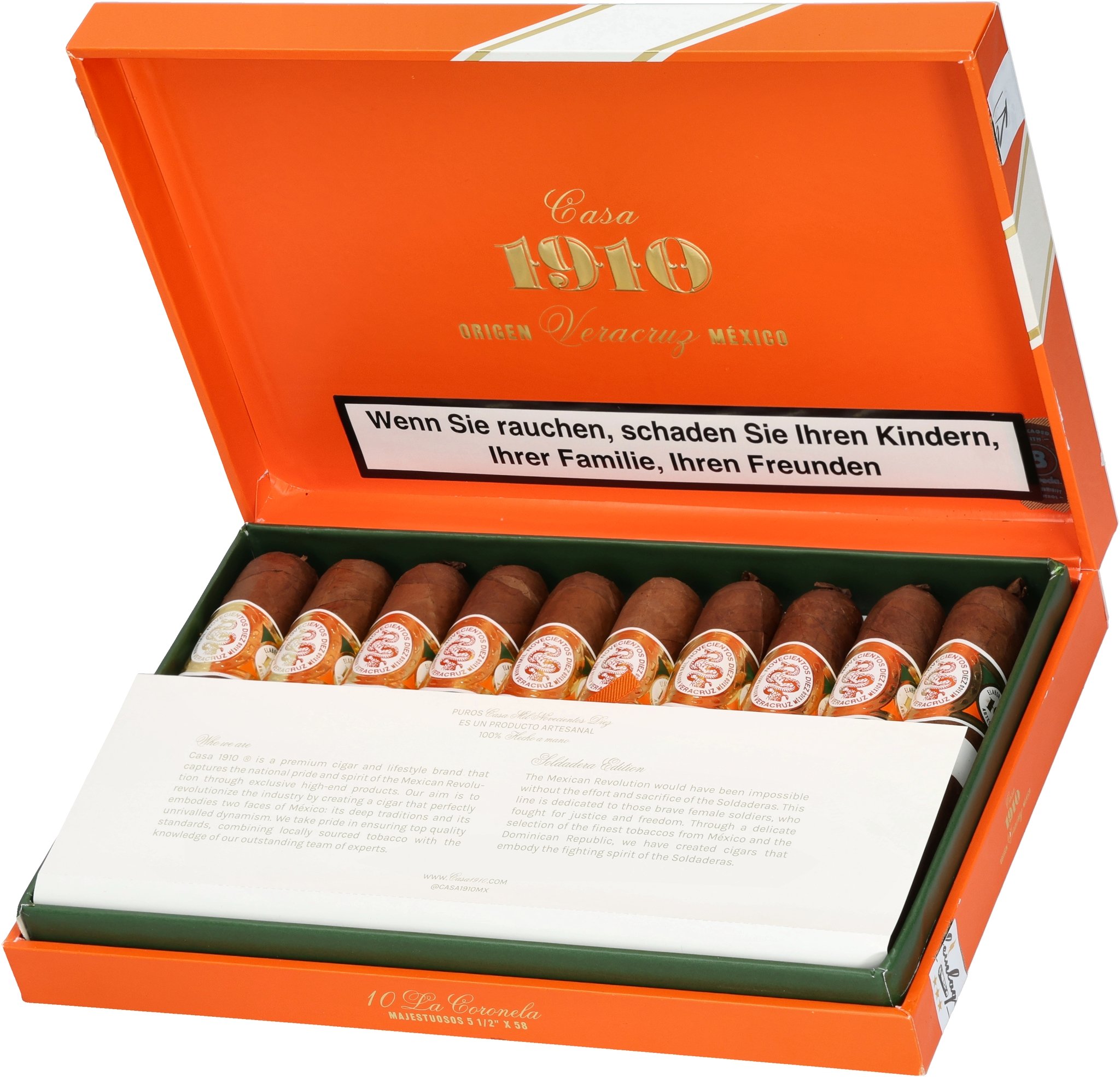 La Coronela Kiste offen