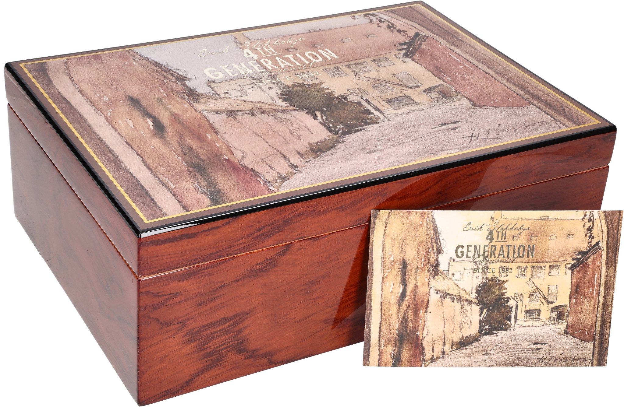Tabak Humidor mit Karte