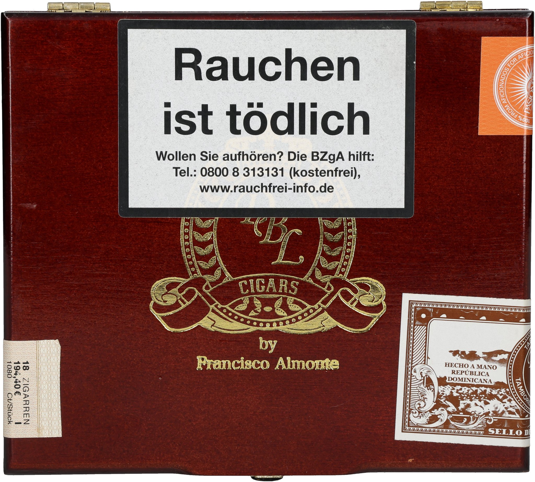 Formula Belicoso box front