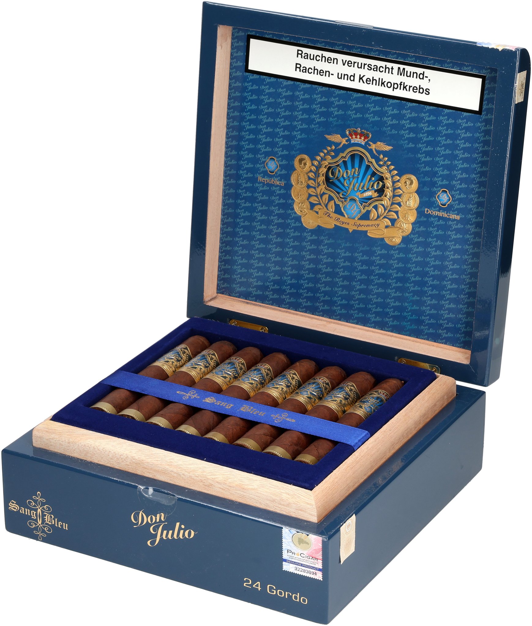 Sang Bleu Gordo Kiste offen