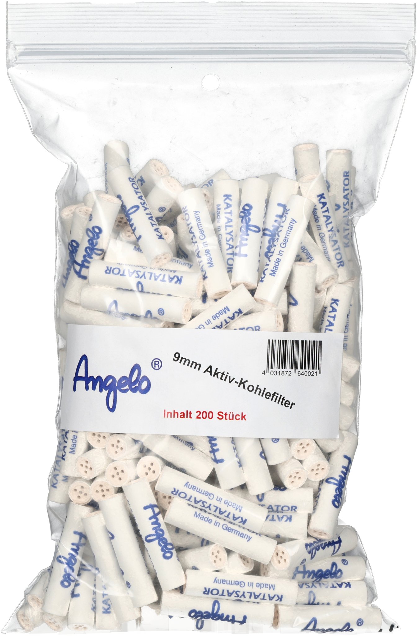 Aktivkohle 9mm 200 Stück