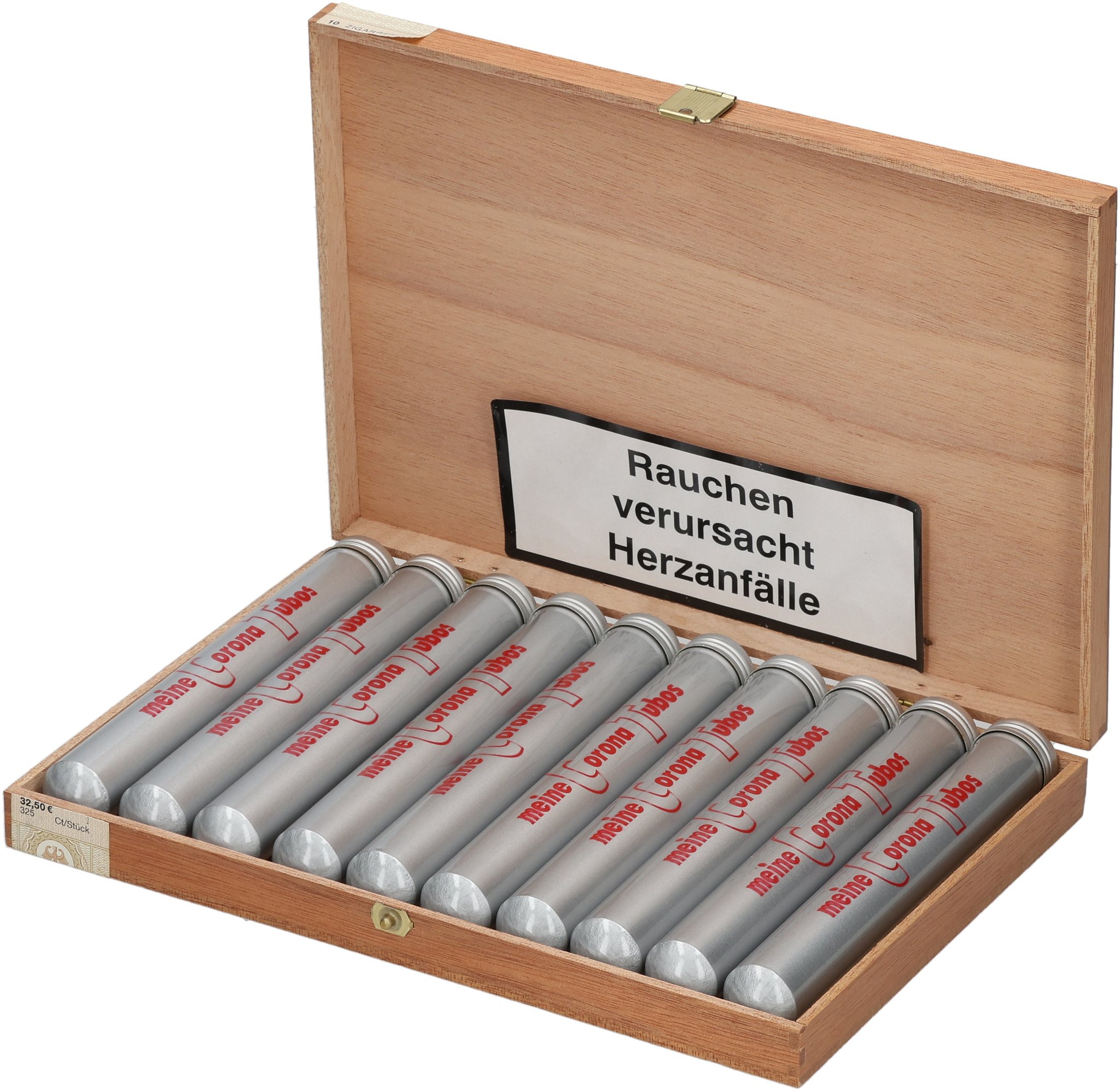 Corona Tubos Sumatra box open