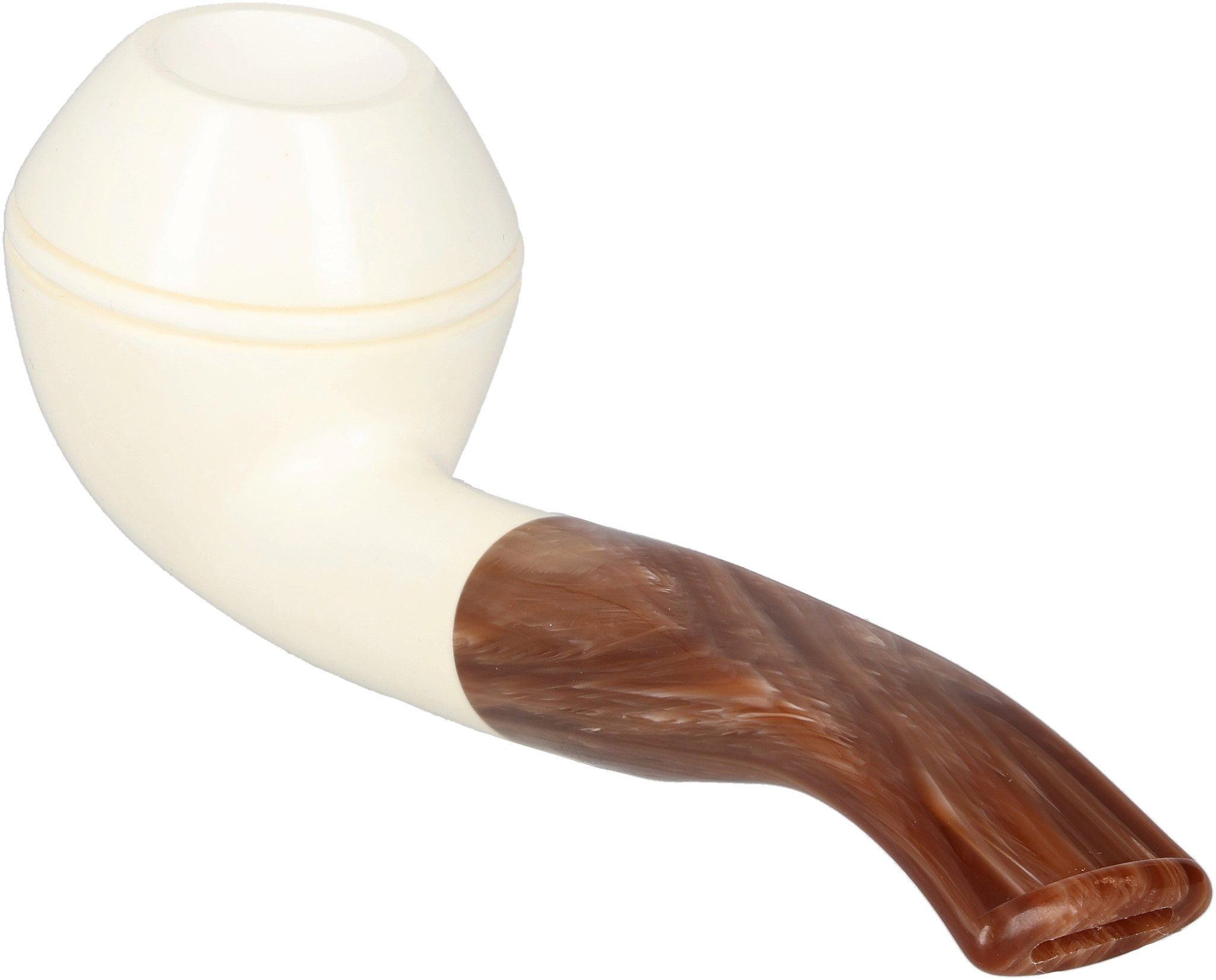 White Pipes Meerschaum Bent Bulldog (90048359)_02