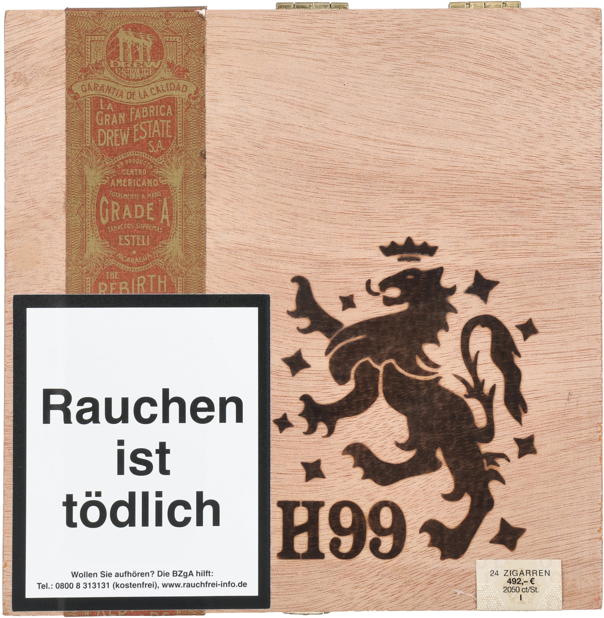 H99 Corojo Robusto box front