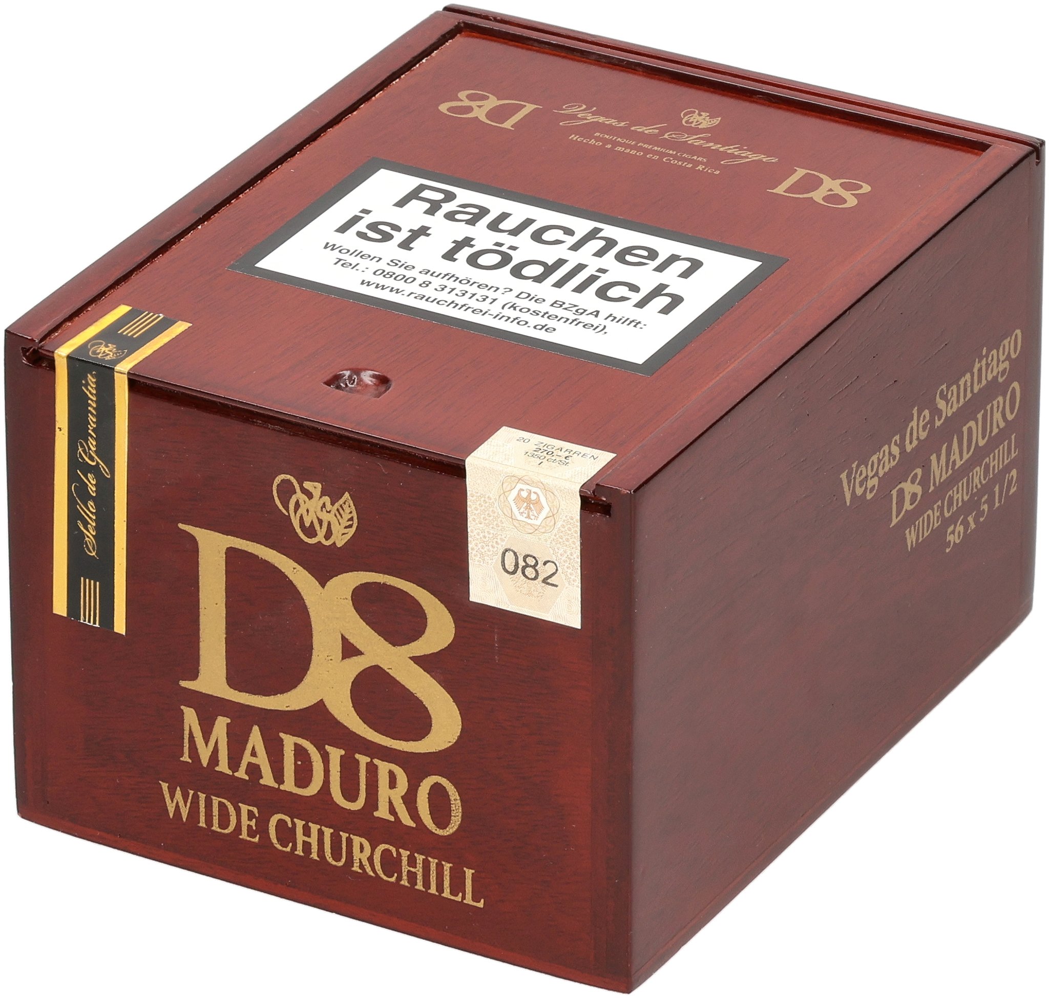 D8 Maduro Wide Churchill box