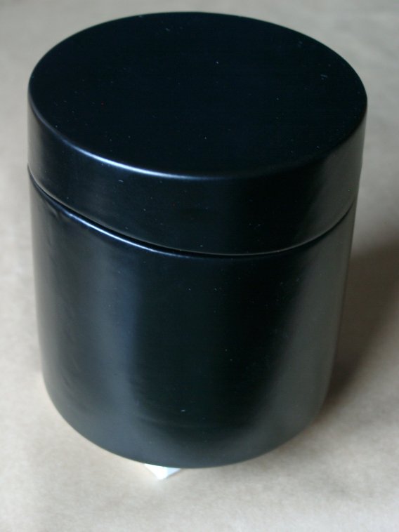 Guy Janot Geo Keramik Tabaktopf Rund Schwarz 11040