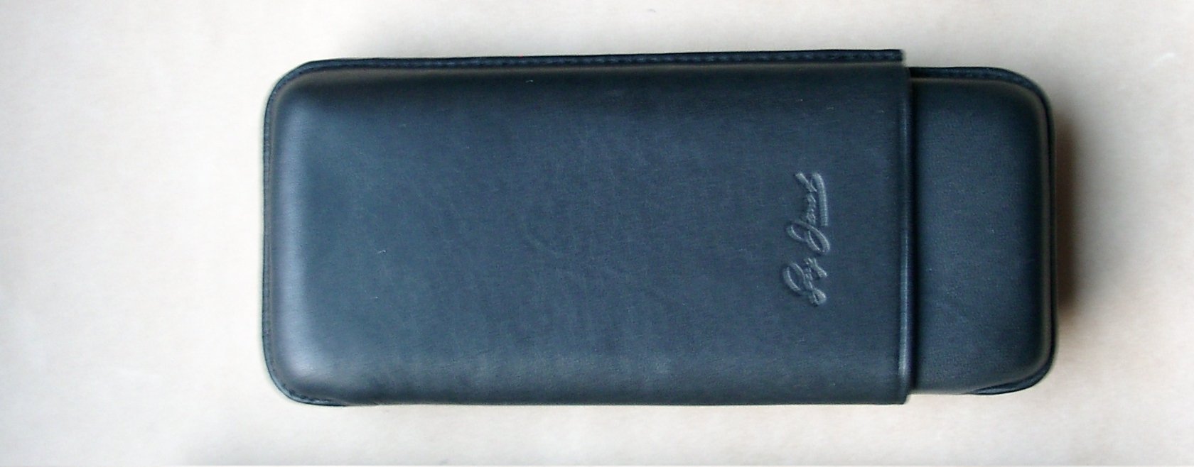 Guy Janot Cigarrenetui Domingo Schwarz 3er Corona-Etui Schwarz 8054