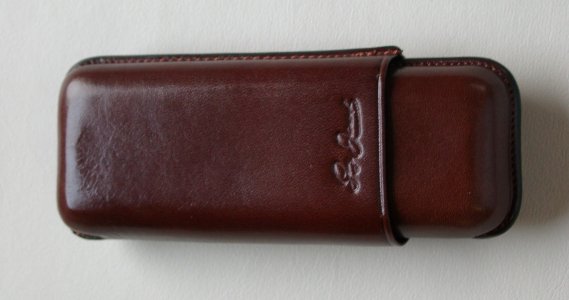 Guy Janot Cigarrenetui Domingo Braun  2er Robusto-Etui 8075