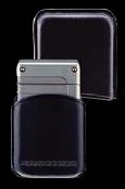 Porsche Design Leder Feuerzeug-Etuis schwarz für PD6