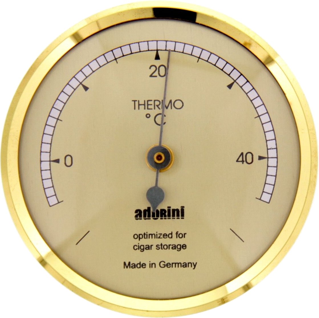 Adorini Messinstrumente Thermometer gold - klein