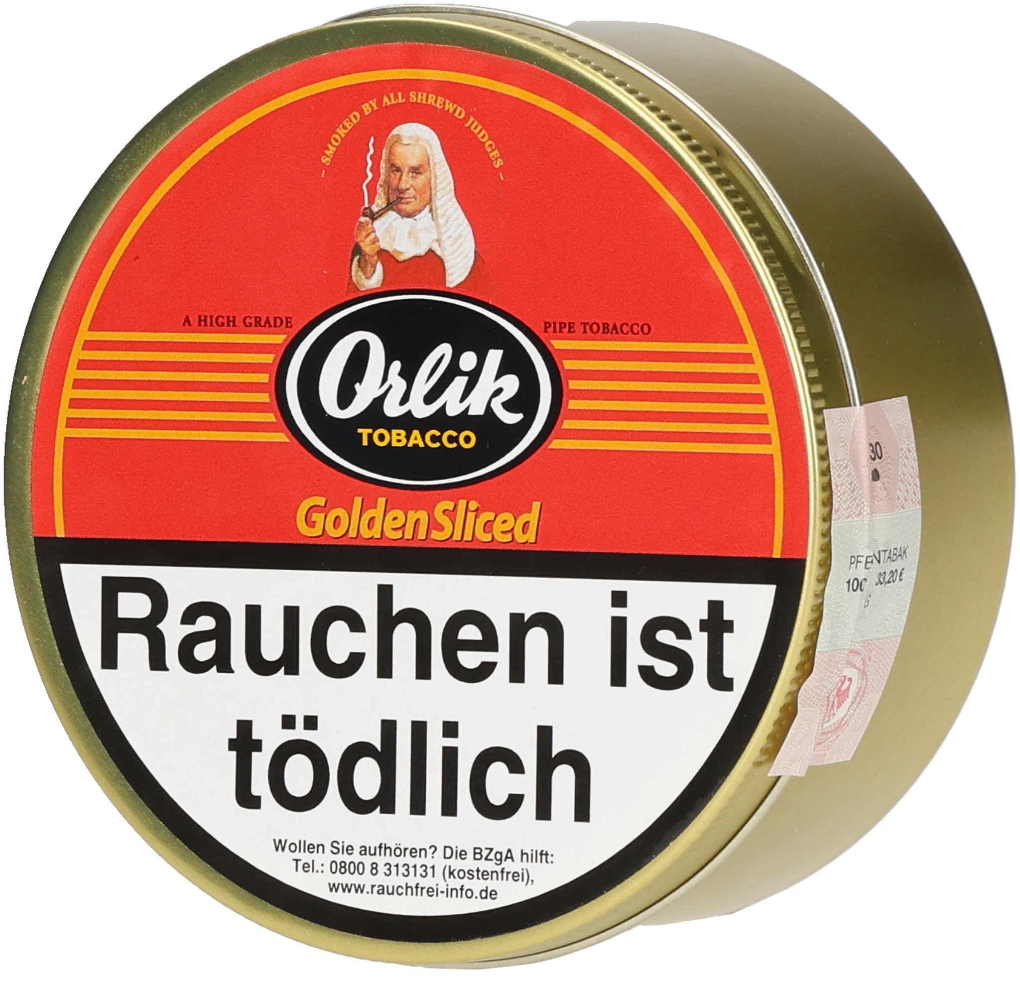 Orlik Tabak Golden Sliced 100g Dose