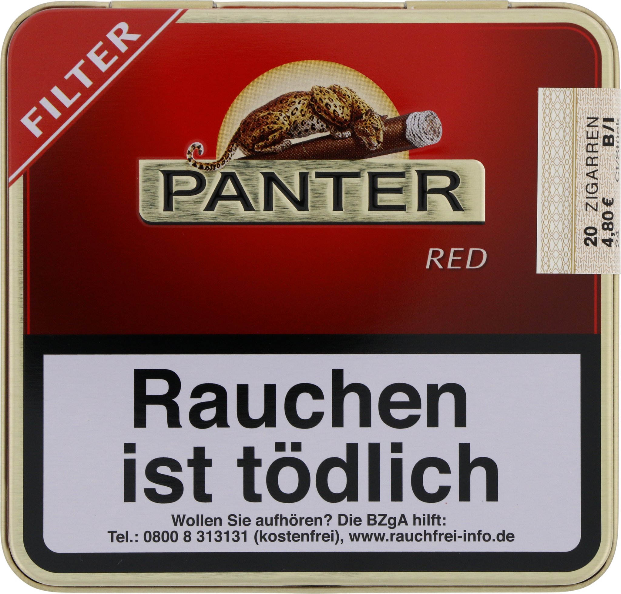 Panter Red (ehem. Vanilla) Filter 20er Packung