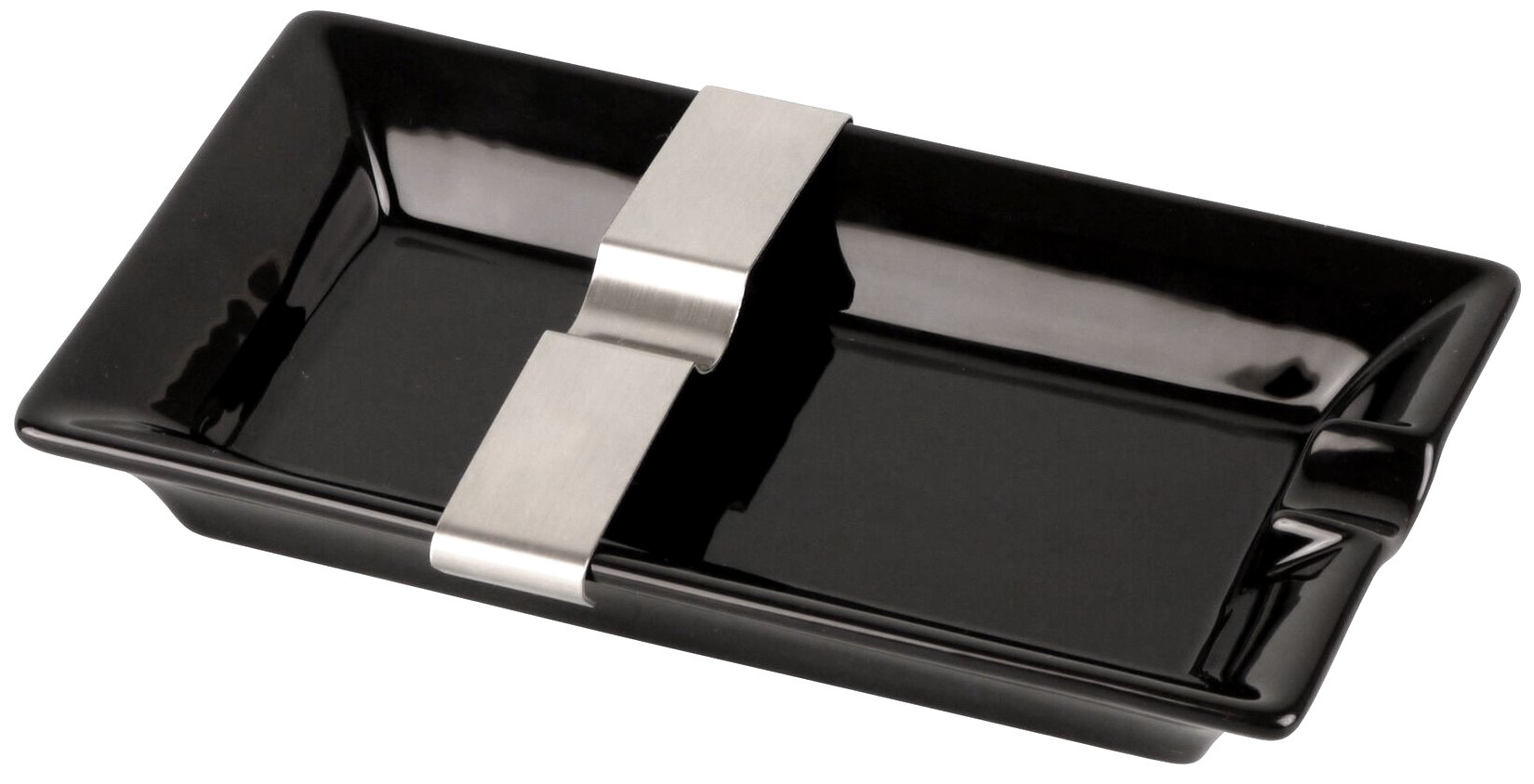 Classic Ascher Keramik schwarz mit bis zu 2 Ablagen (513292)