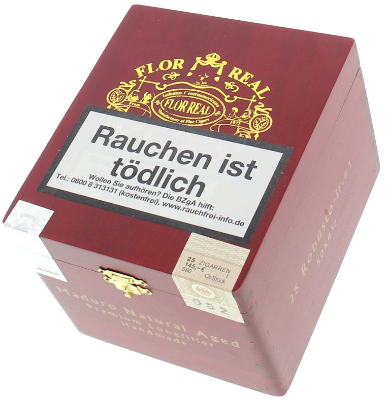 Flor Real Maduro No. 1 Natural (Robusto Junior) 25er Kiste