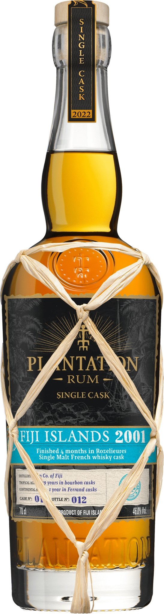 Plantation Rum Single Cask Collection Fiji Islands 2001 Flasche
