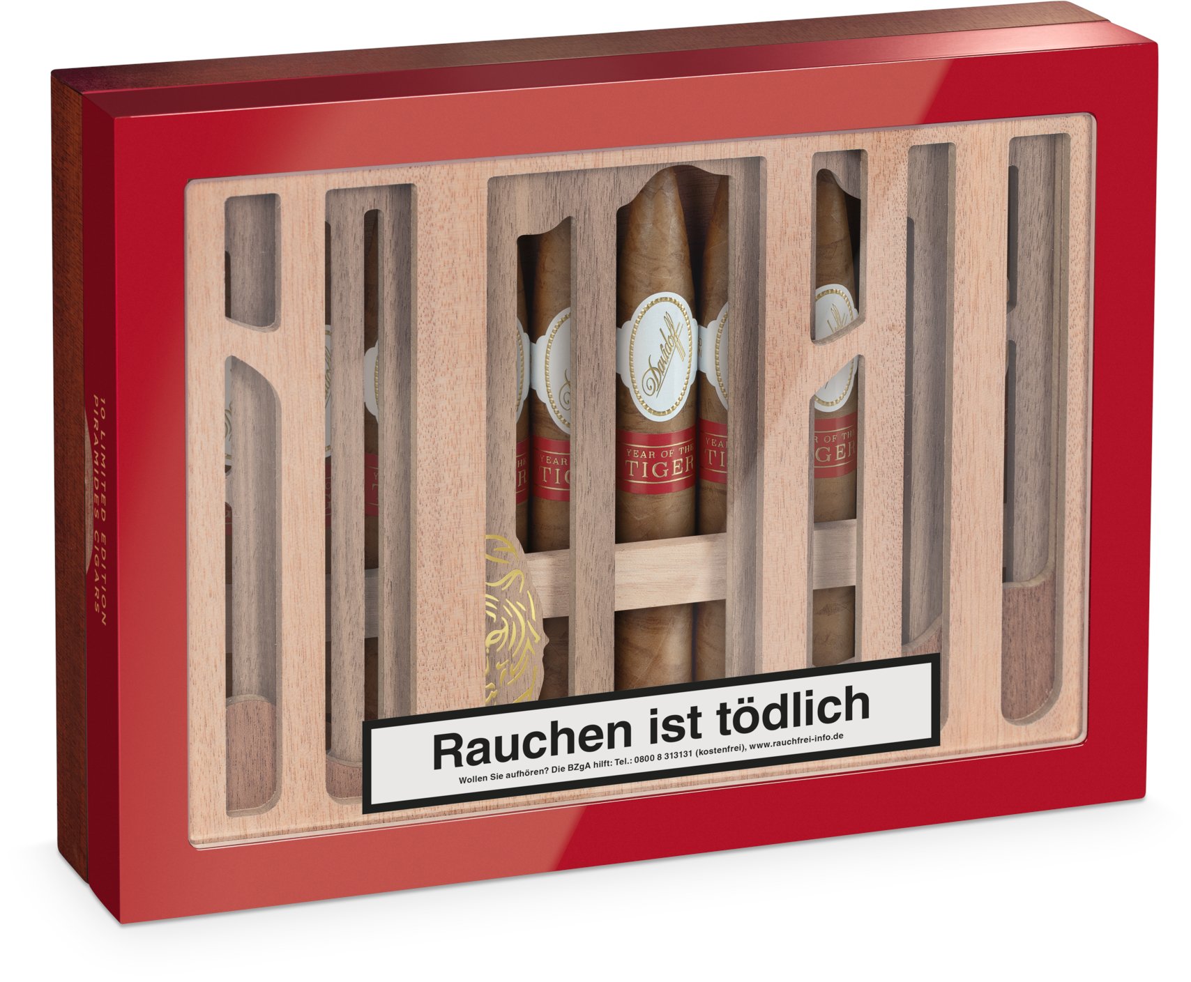 Davidoff Limited Editions Year of the Tiger 2022 (Piramides) Kiste stehend