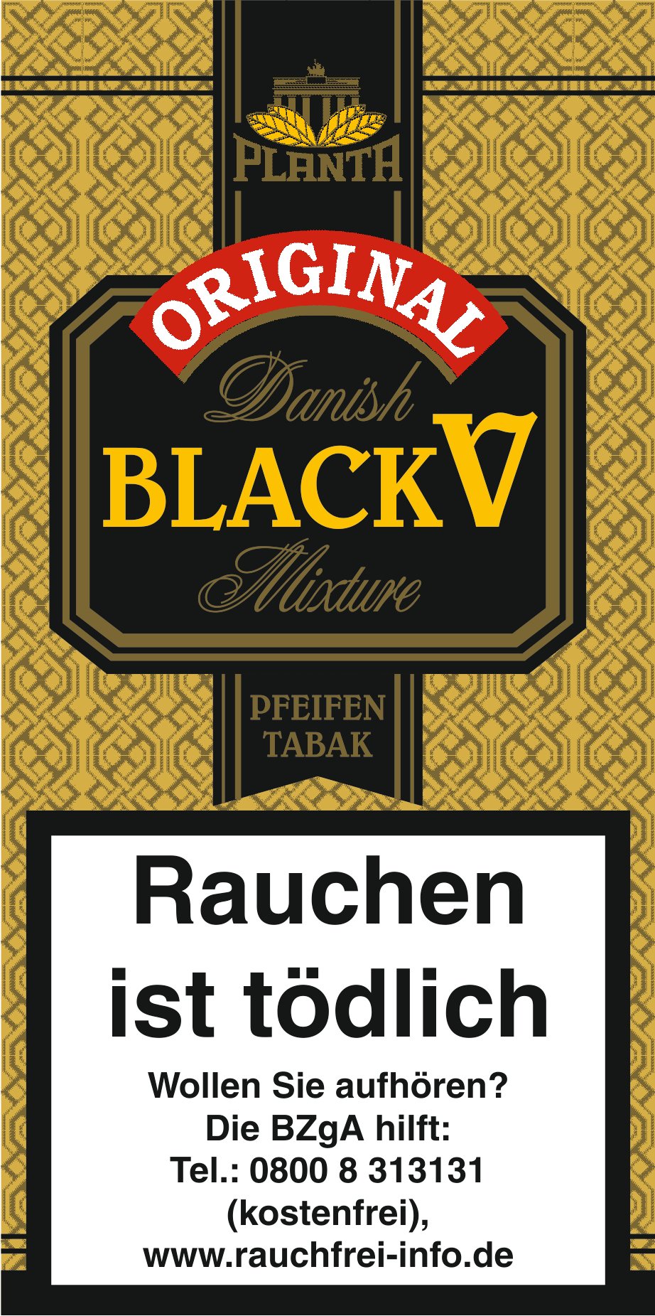 Planta Danish (lieblich) Black V (ehemals Vanilla) Pouch 40 g