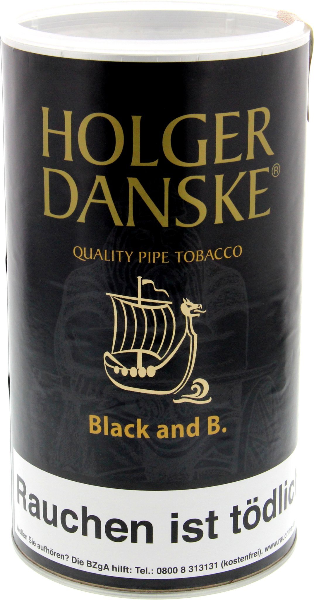 Holger Danske Pfeifentabak Black & B. (ehemals Black & Bourbon) 200g Dose Detailbild